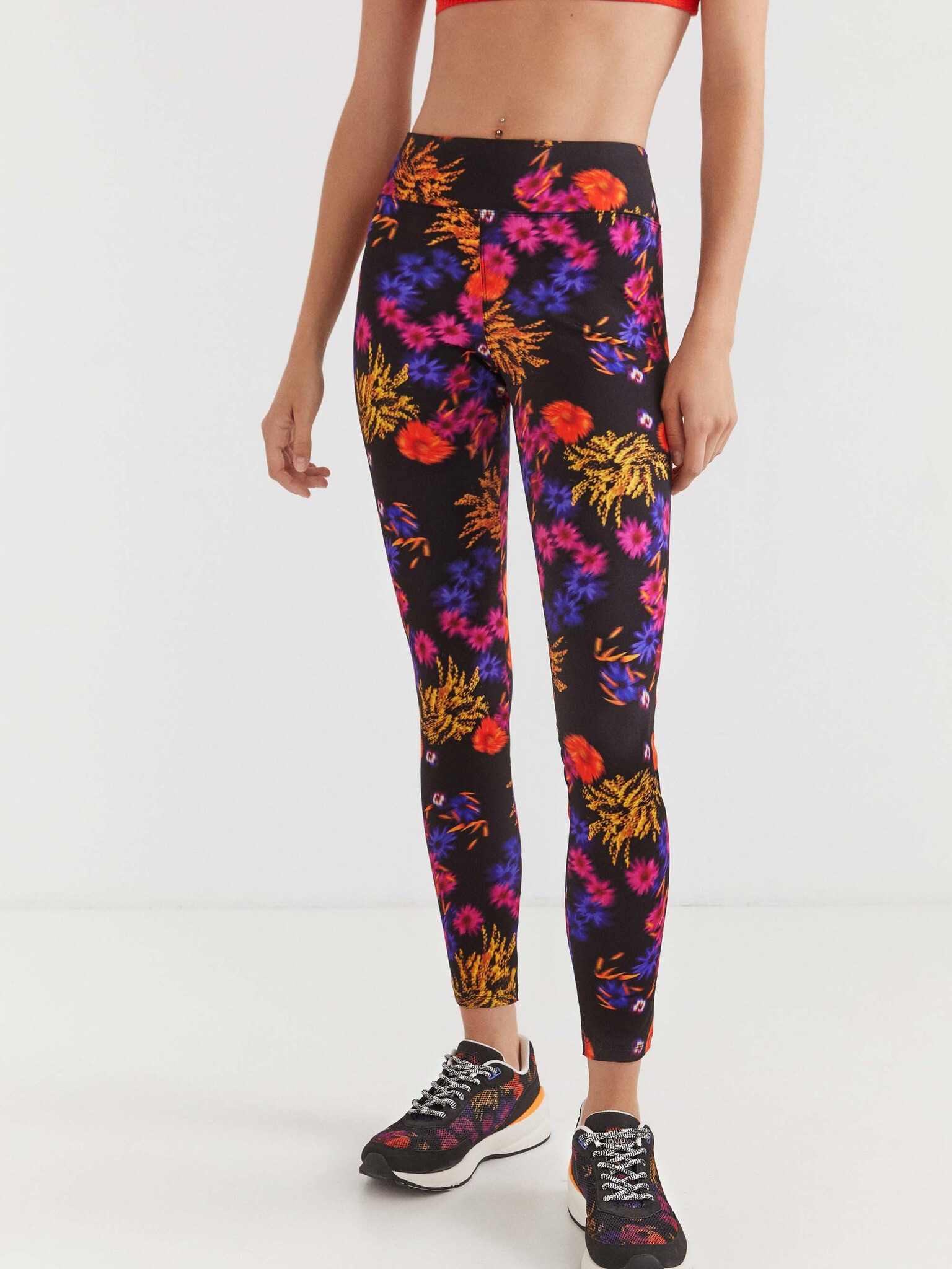 Desigual Run Leggings Black - Pepit.gr