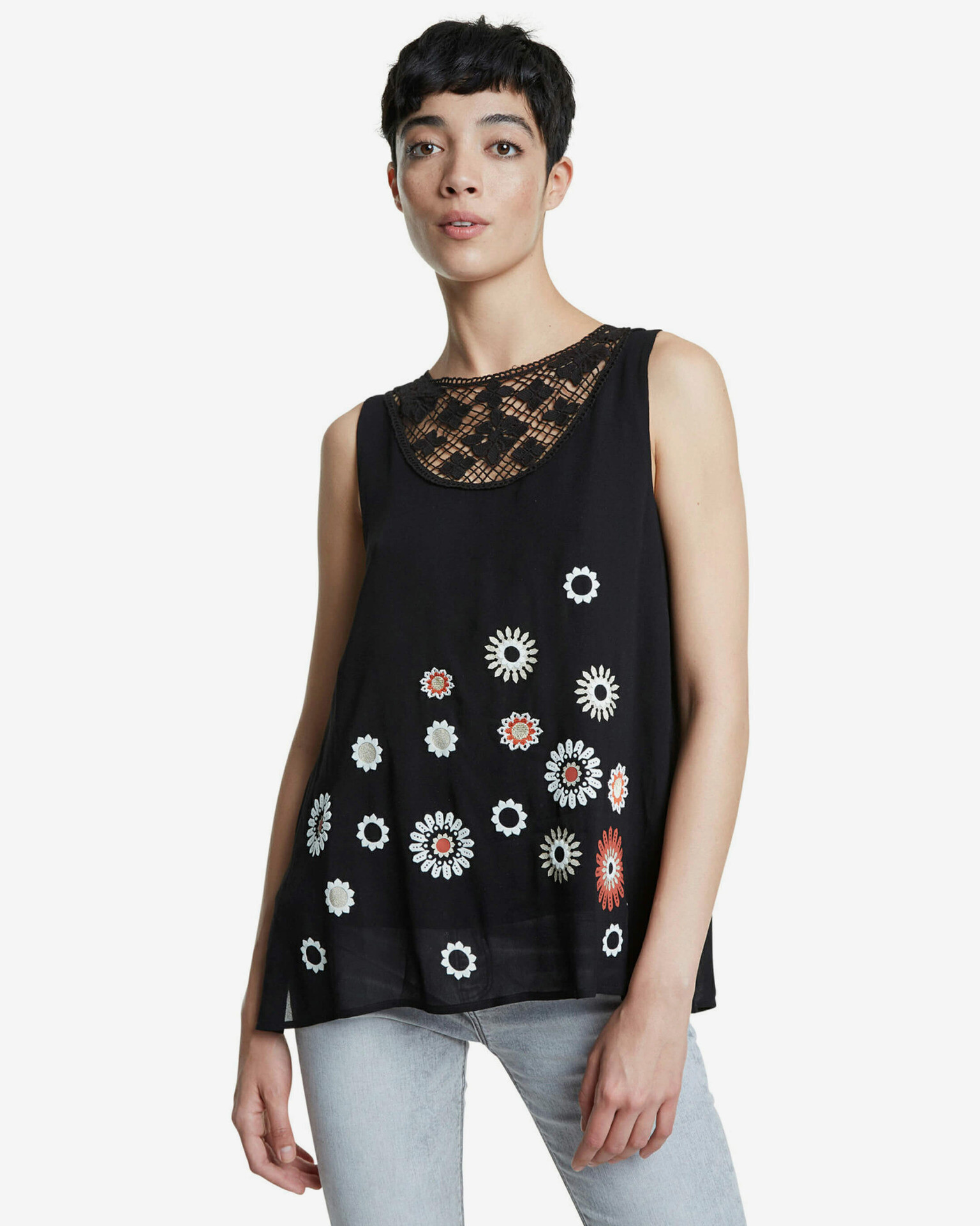 Desigual Tebas Top Black - Pepit.gr