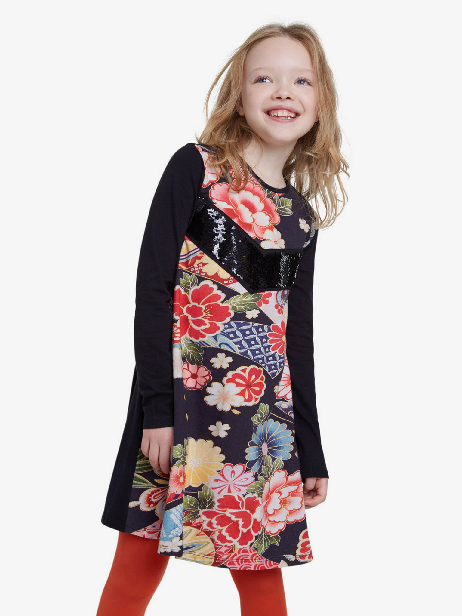 Desigual Vest Minatitlán Kids Dress Black - Pepit.gr