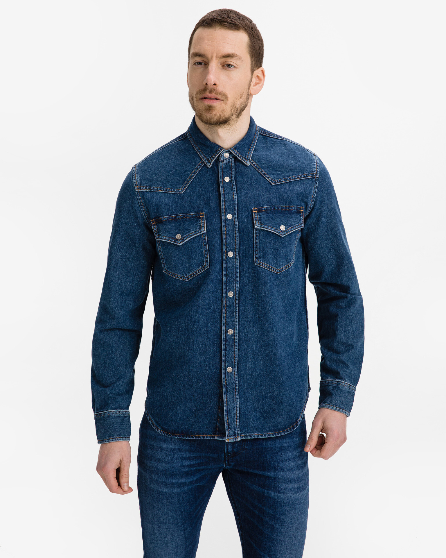 Diesel D-East Shirt Blue - Pepit.gr