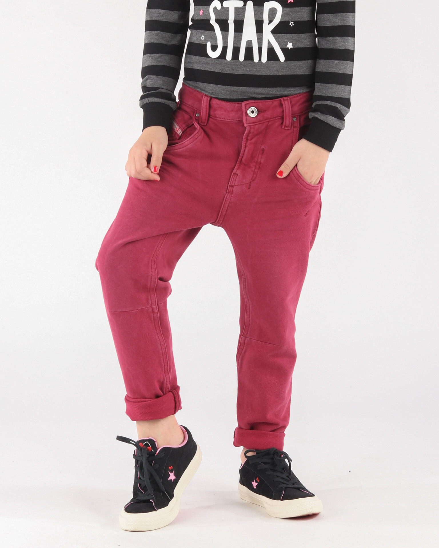 Diesel Fayza Kids jeans Red - Pepit.gr