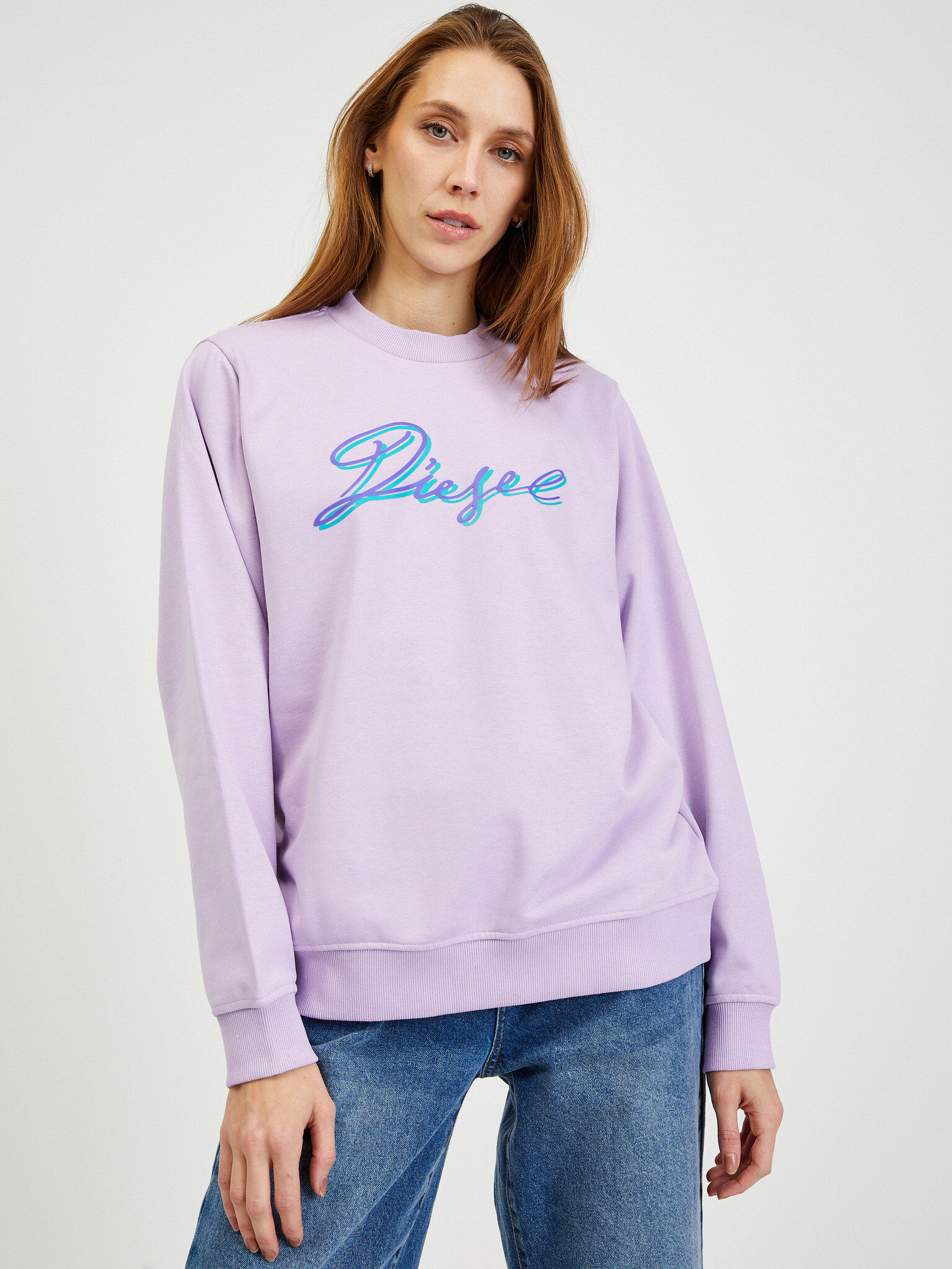 Diesel Felpa Sweatshirt Violet - Pepit.gr