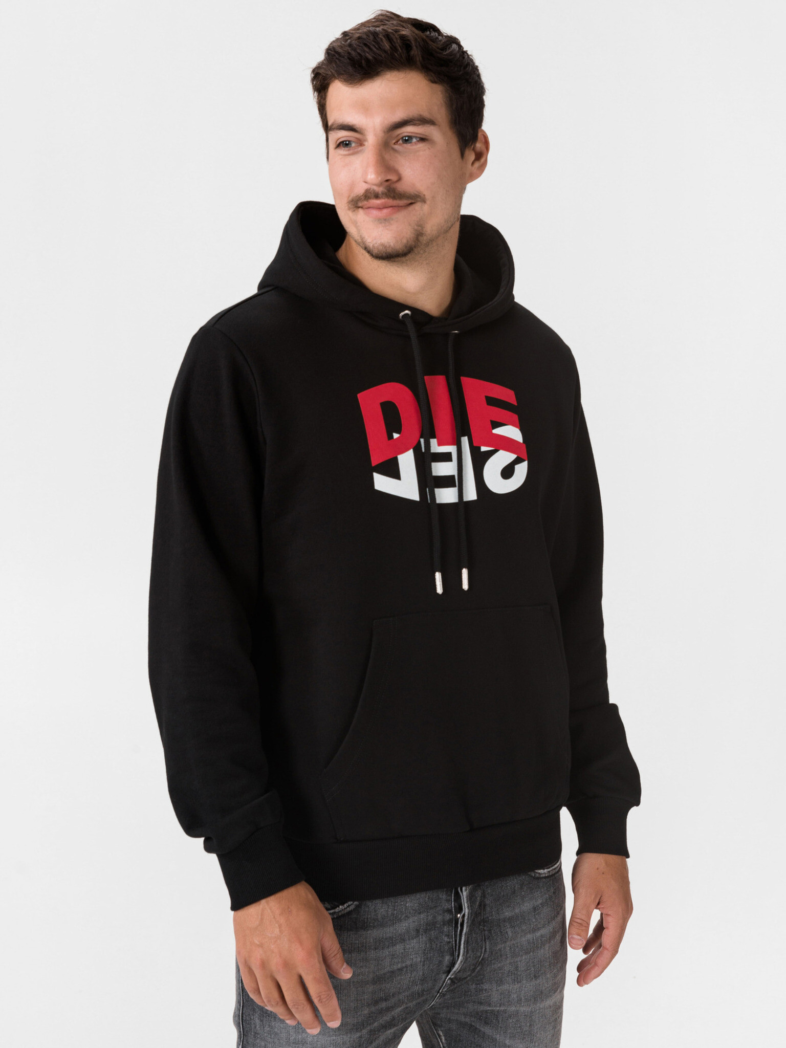 Diesel Girk Sweatshirt Black - Pepit.gr