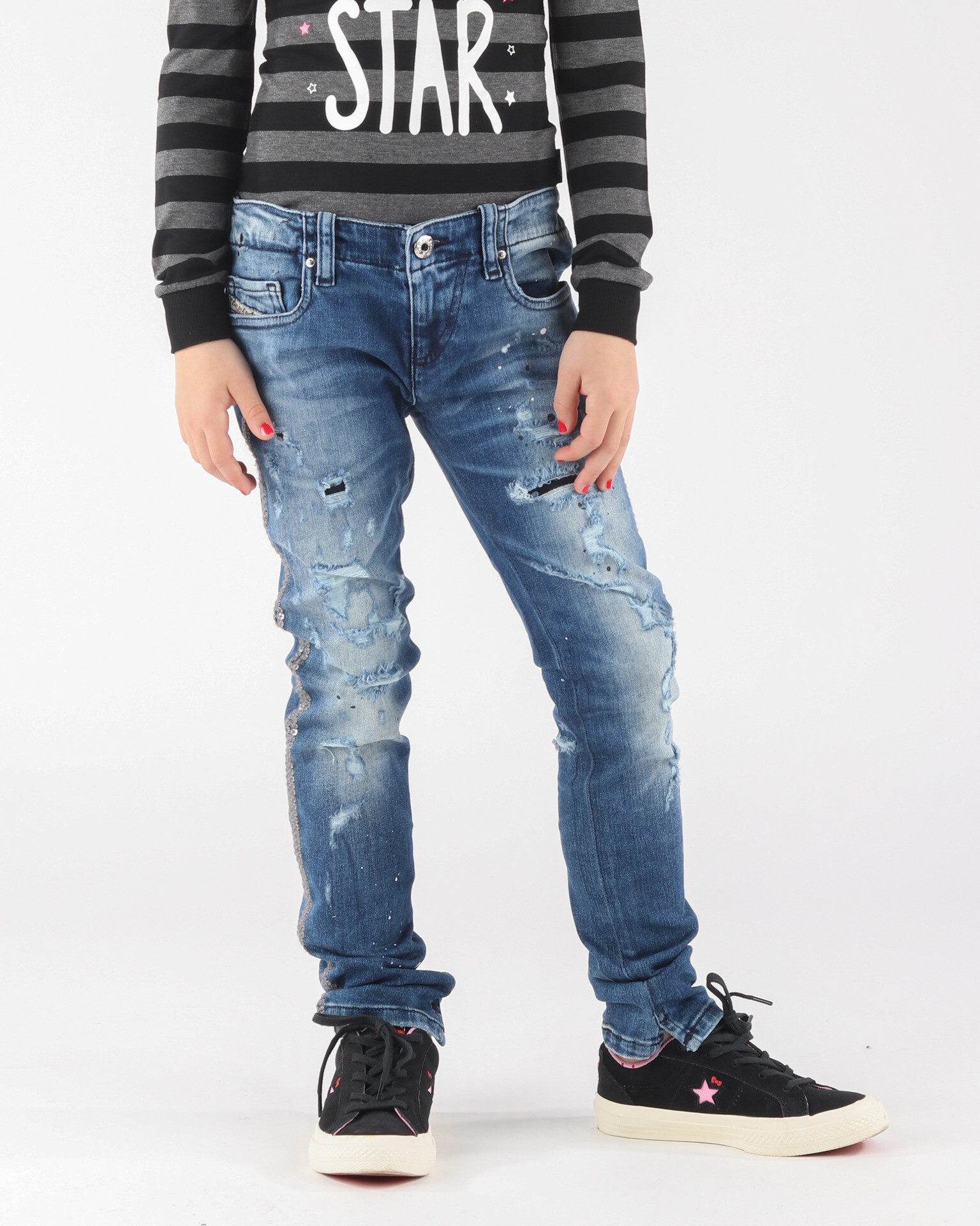 Diesel Grupeen Kids jeans Blue - Pepit.gr