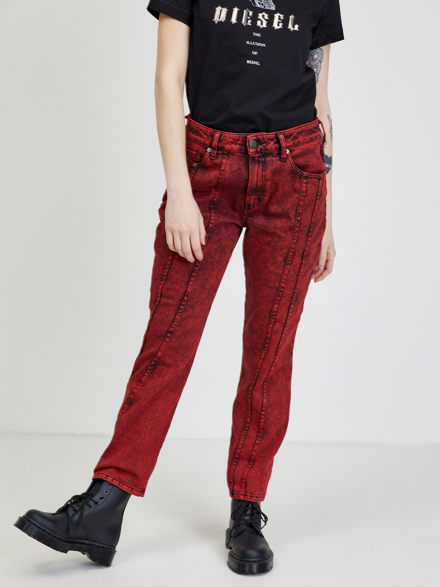 Diesel Joy Jeans Red - Pepit.gr