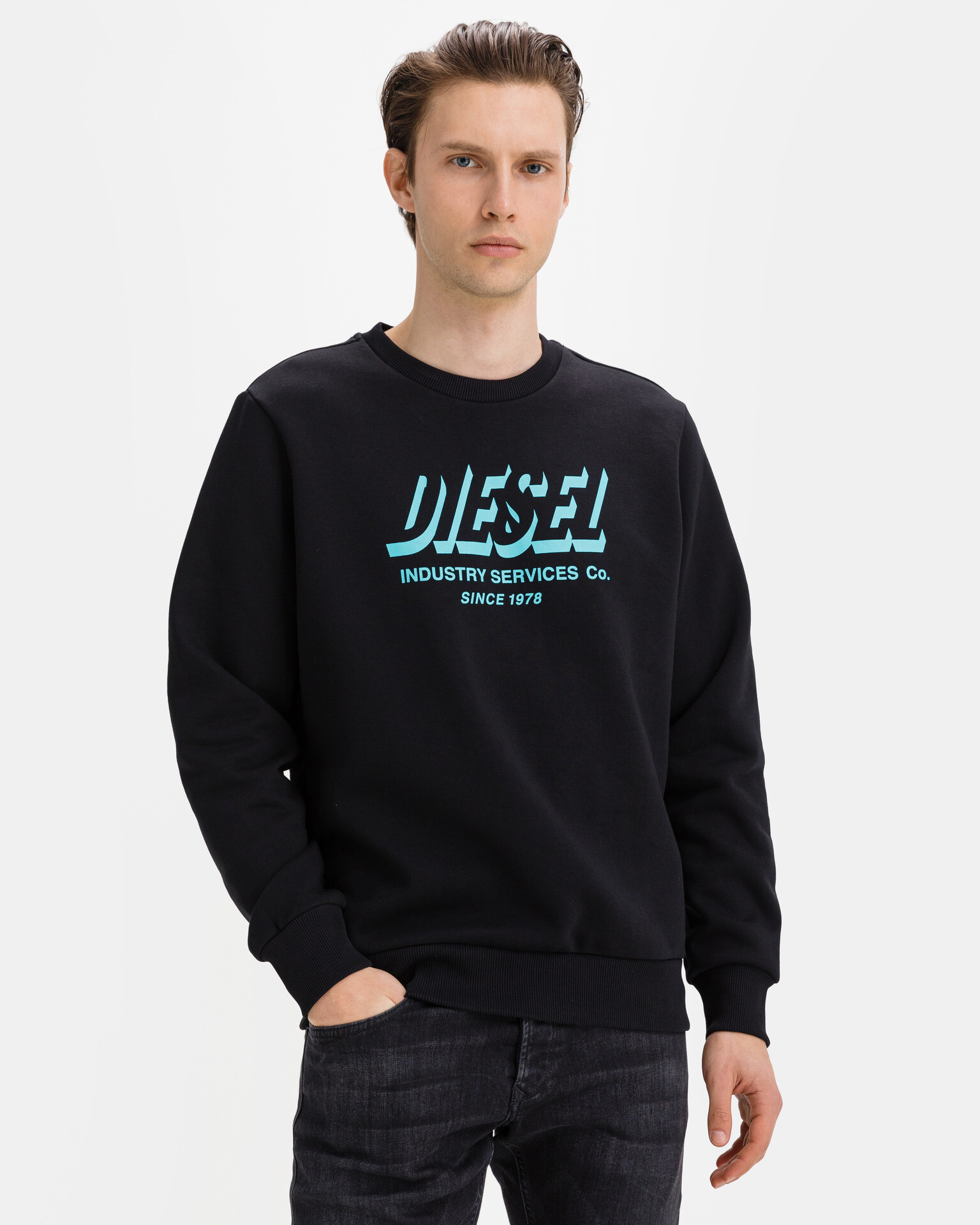 Diesel S-Girk Sweatshirt Black - Pepit.gr