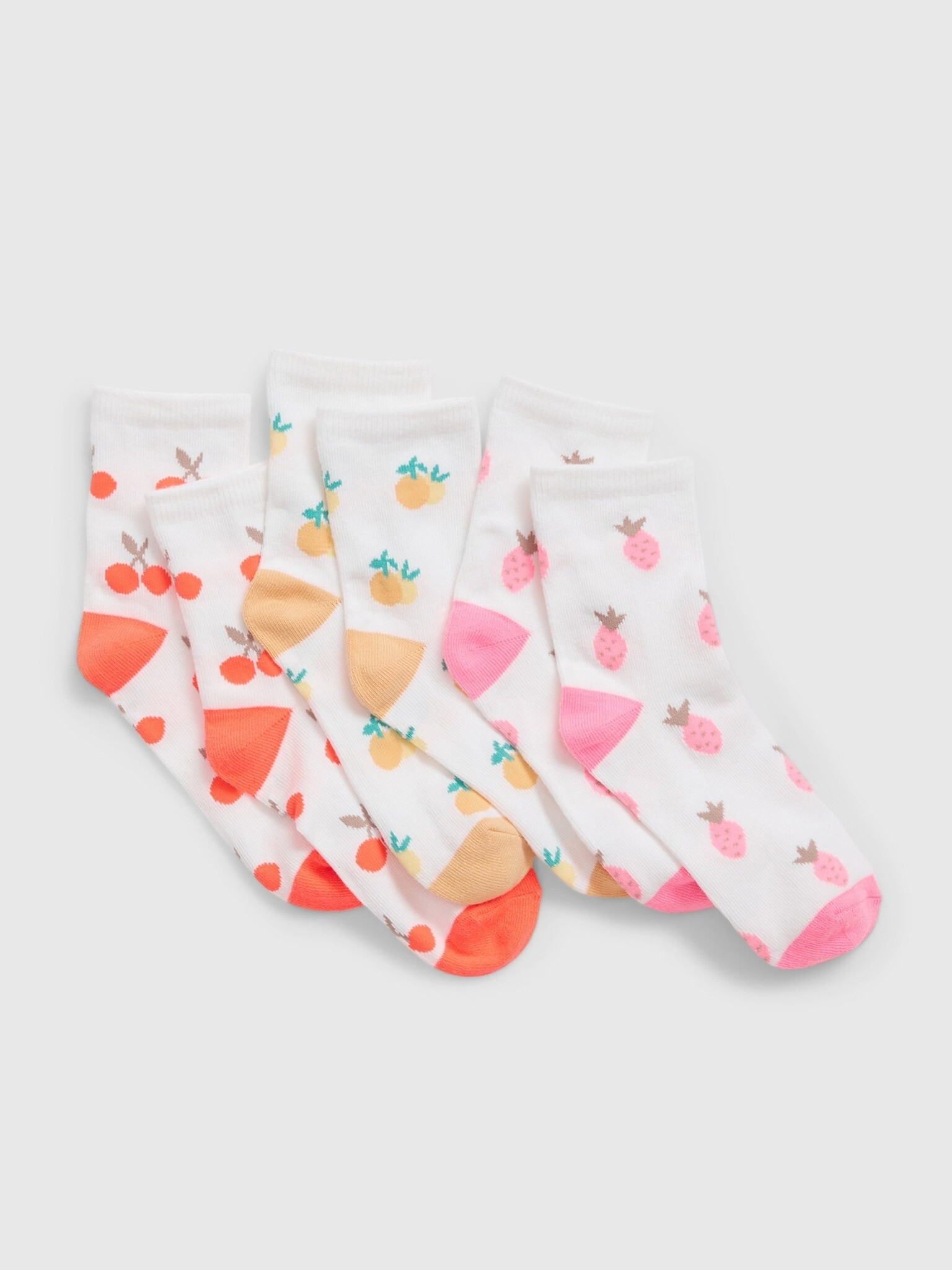 GAP 3 pairs of children's socks White - Pepit.gr