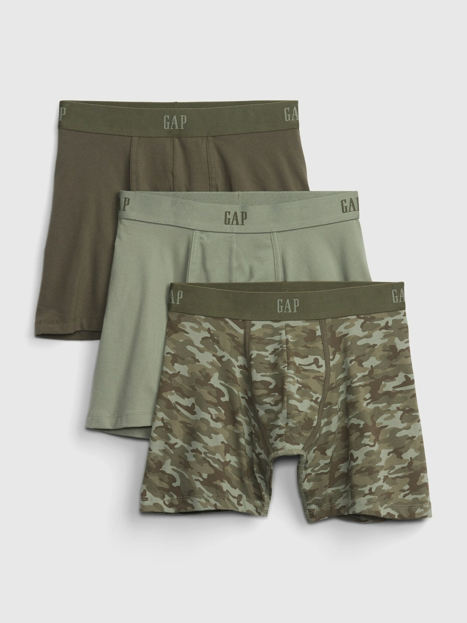 GAP Boxers 3 Piece Green - Pepit.gr