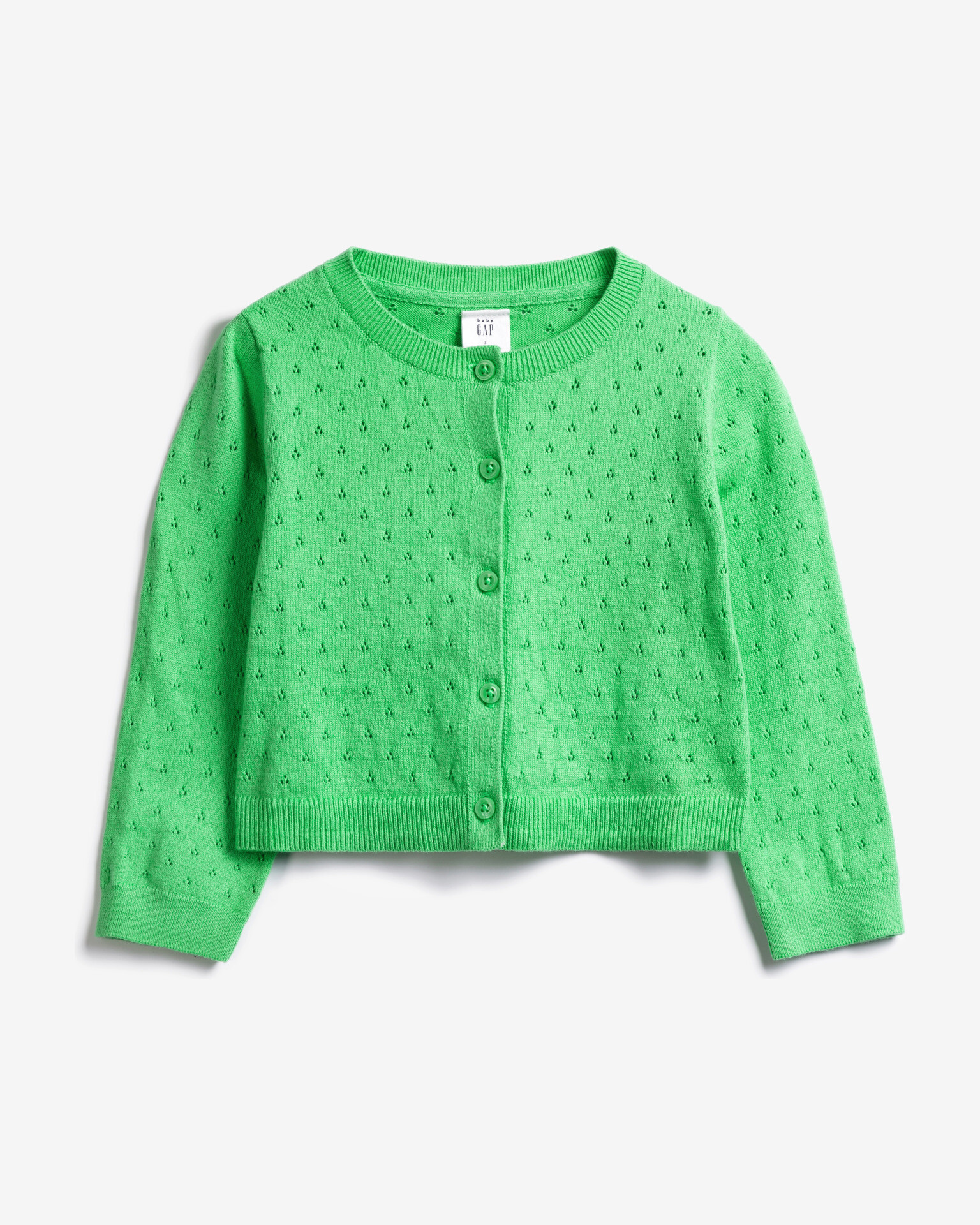 GAP Est Fast Cardi Kids Sweater Green - Pepit.gr