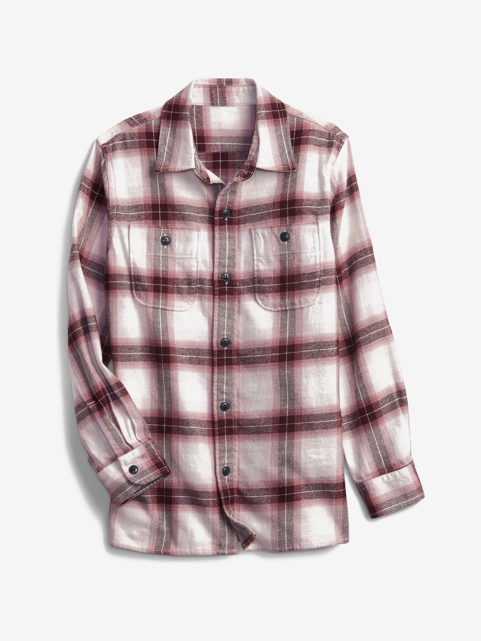 GAP Flannel Kids shirt Red - Pepit.gr