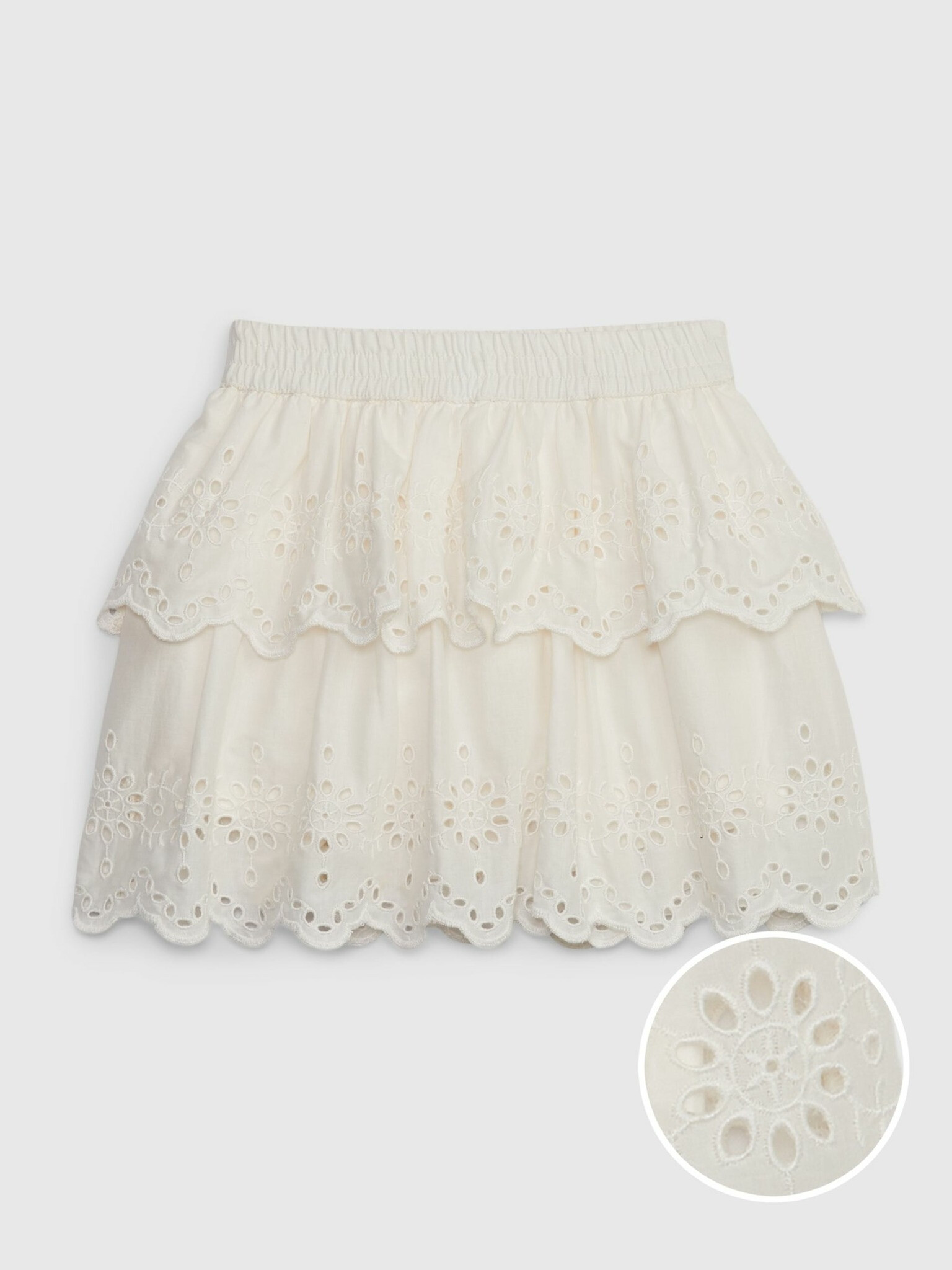 GAP Girl Skirt White - Pepit.gr