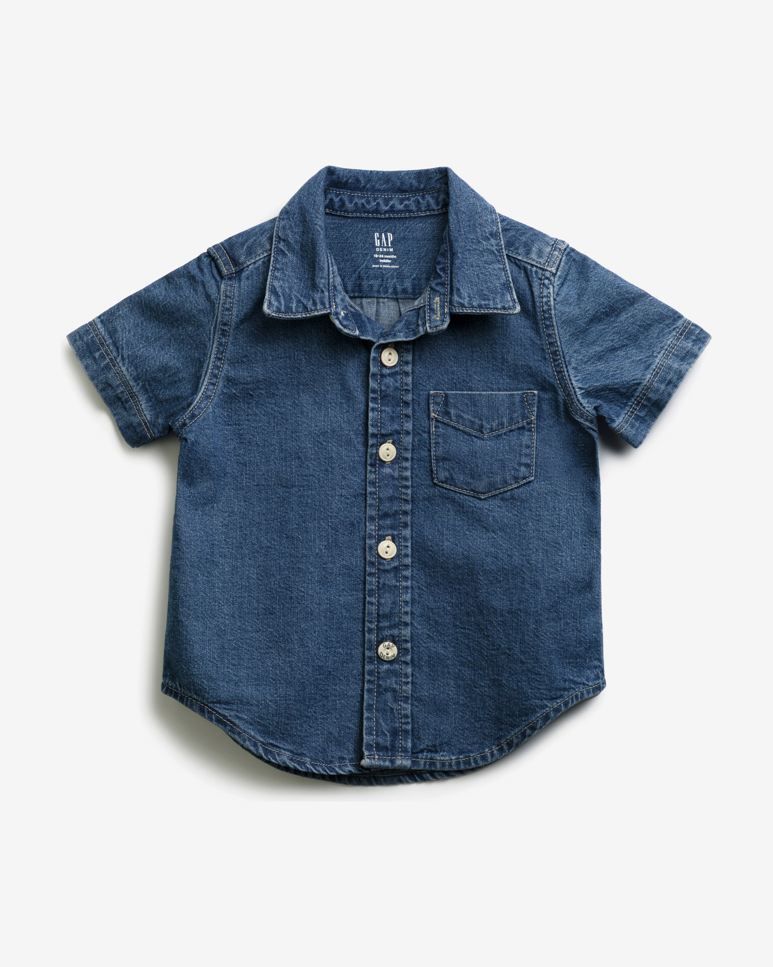 GAP Kids Shirt Blue - Pepit.gr