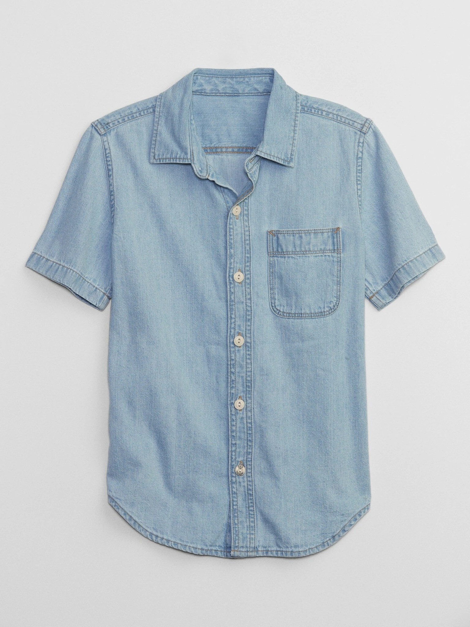 GAP Kids Shirt Blue - Pepit.gr