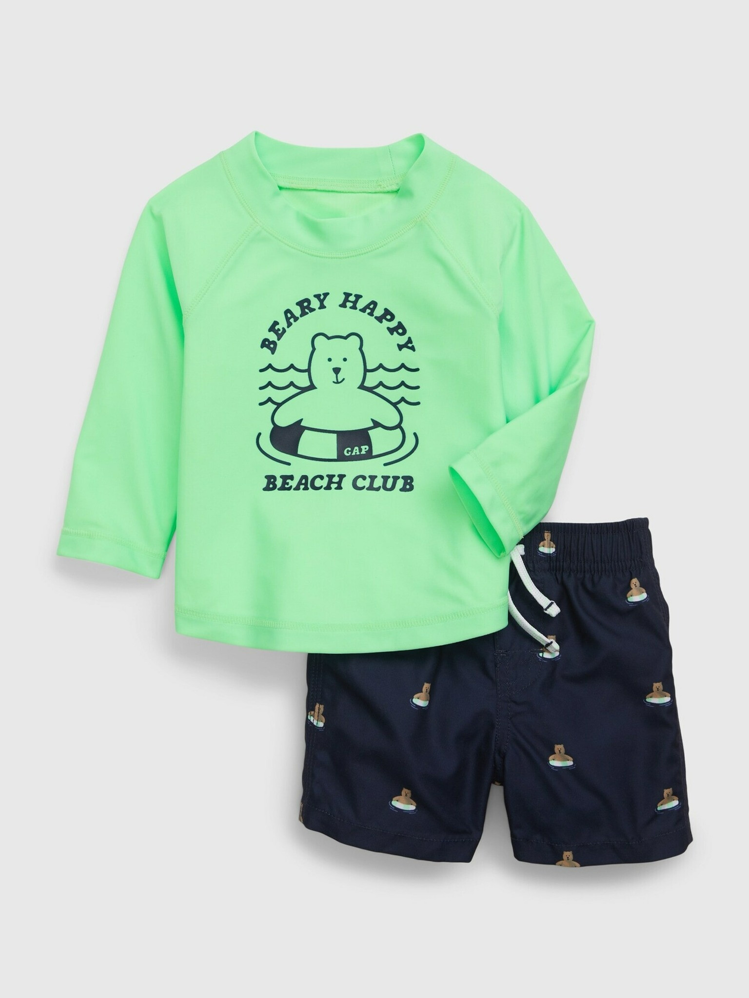 GAP Kids Swimsuit Green - Pepit.gr