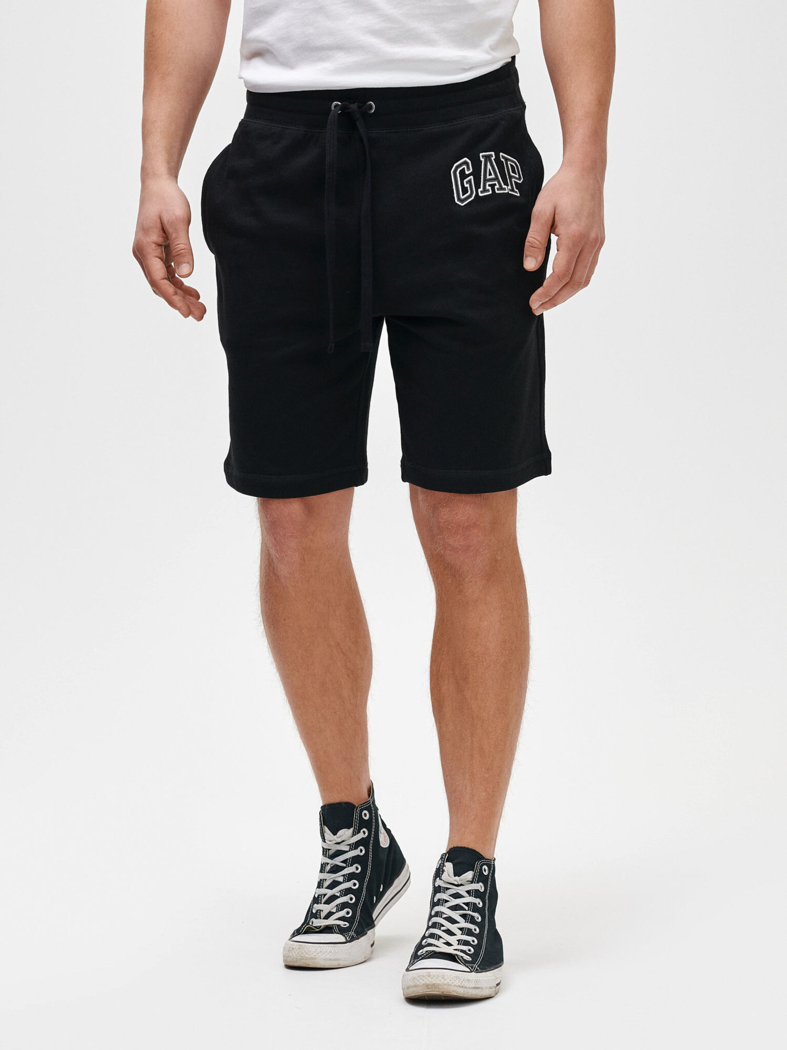 GAP Logo mini Short pants Black - Pepit.gr