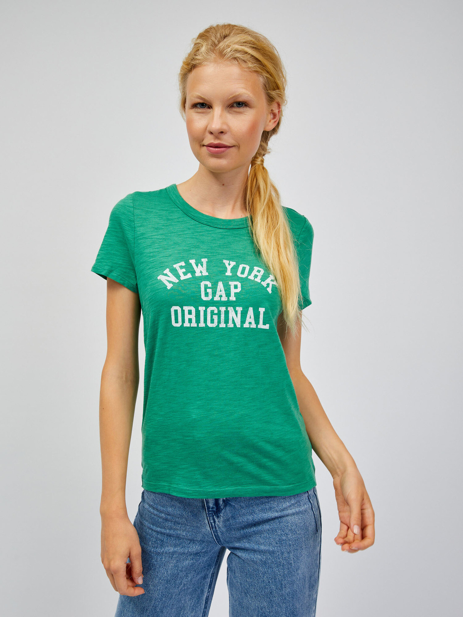 GAP New York T-shirt Green - Pepit.gr