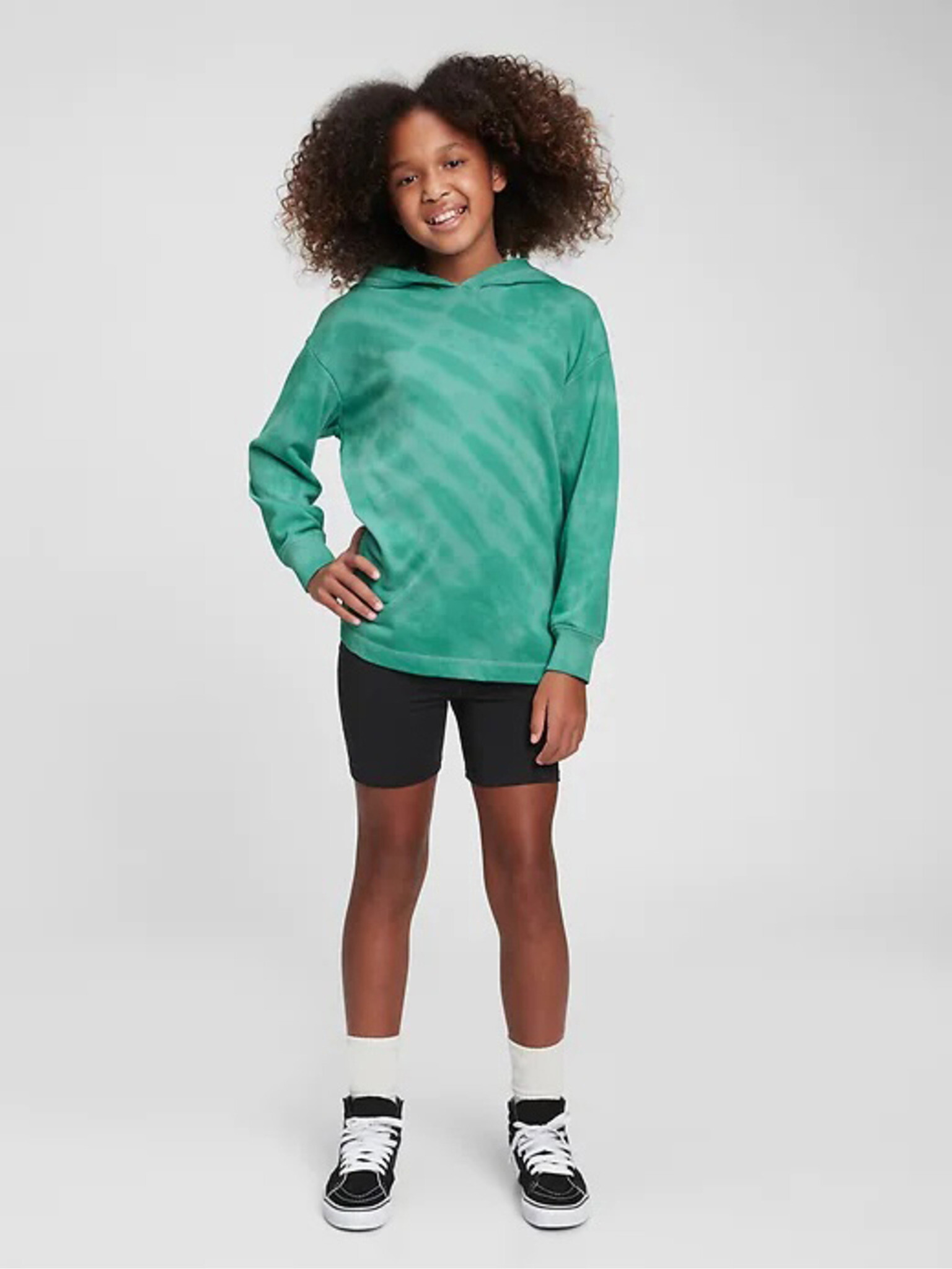 GAP Oversized kids Sweatshirt Green - Pepit.gr