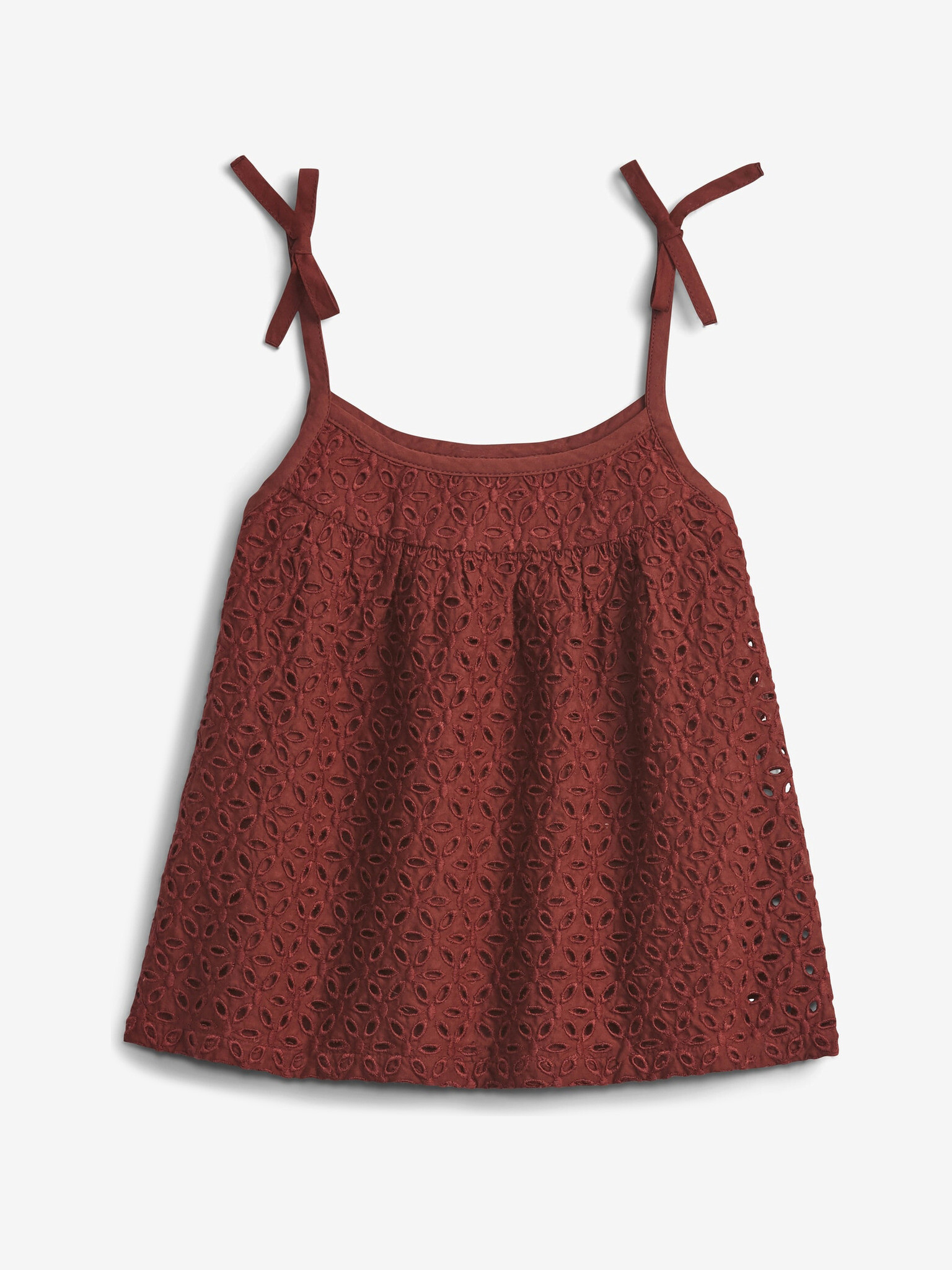 GAP Strappy Eyelet Top Red - Pepit.gr