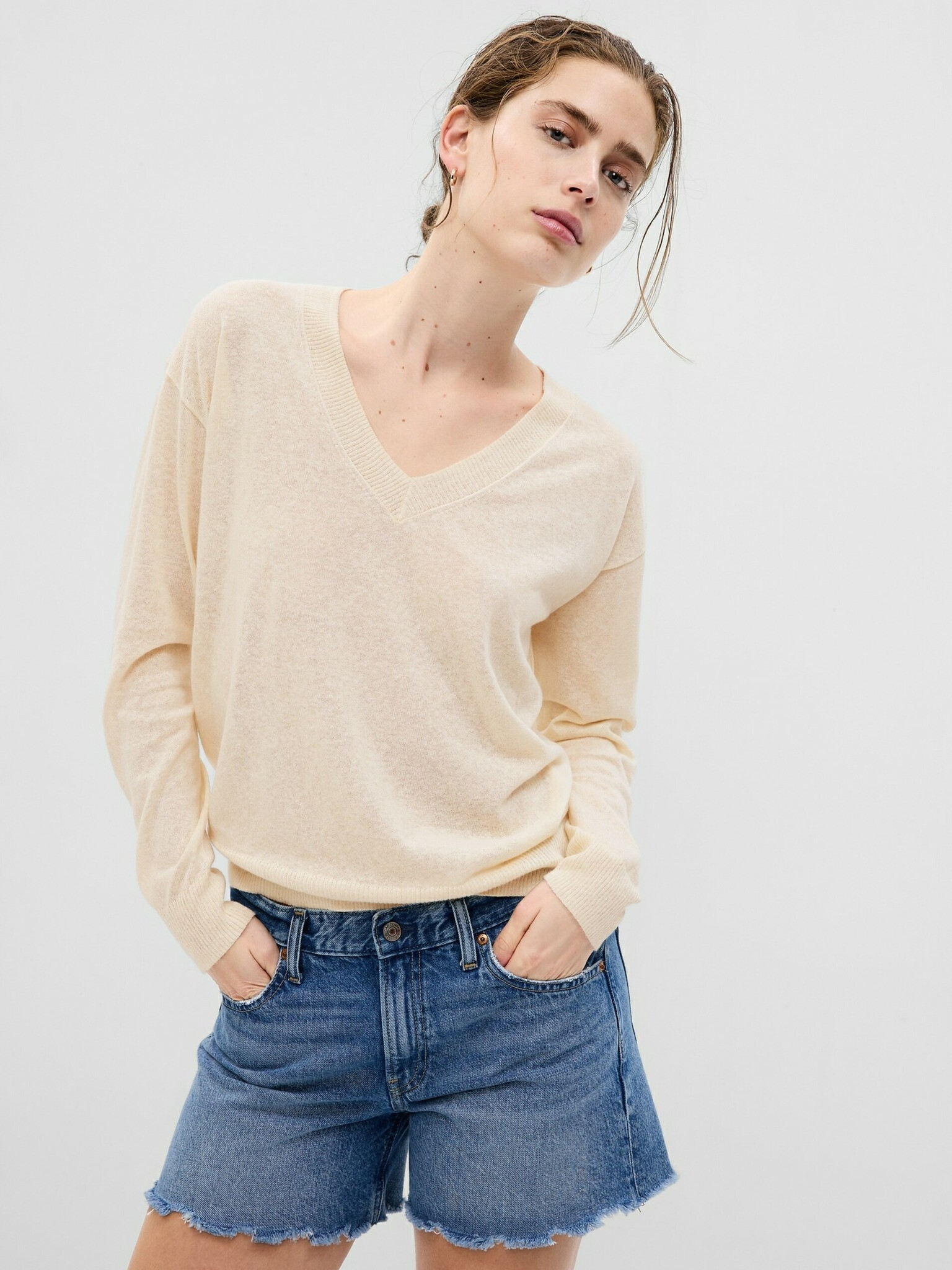 GAP Sweater Beige - Pepit.gr