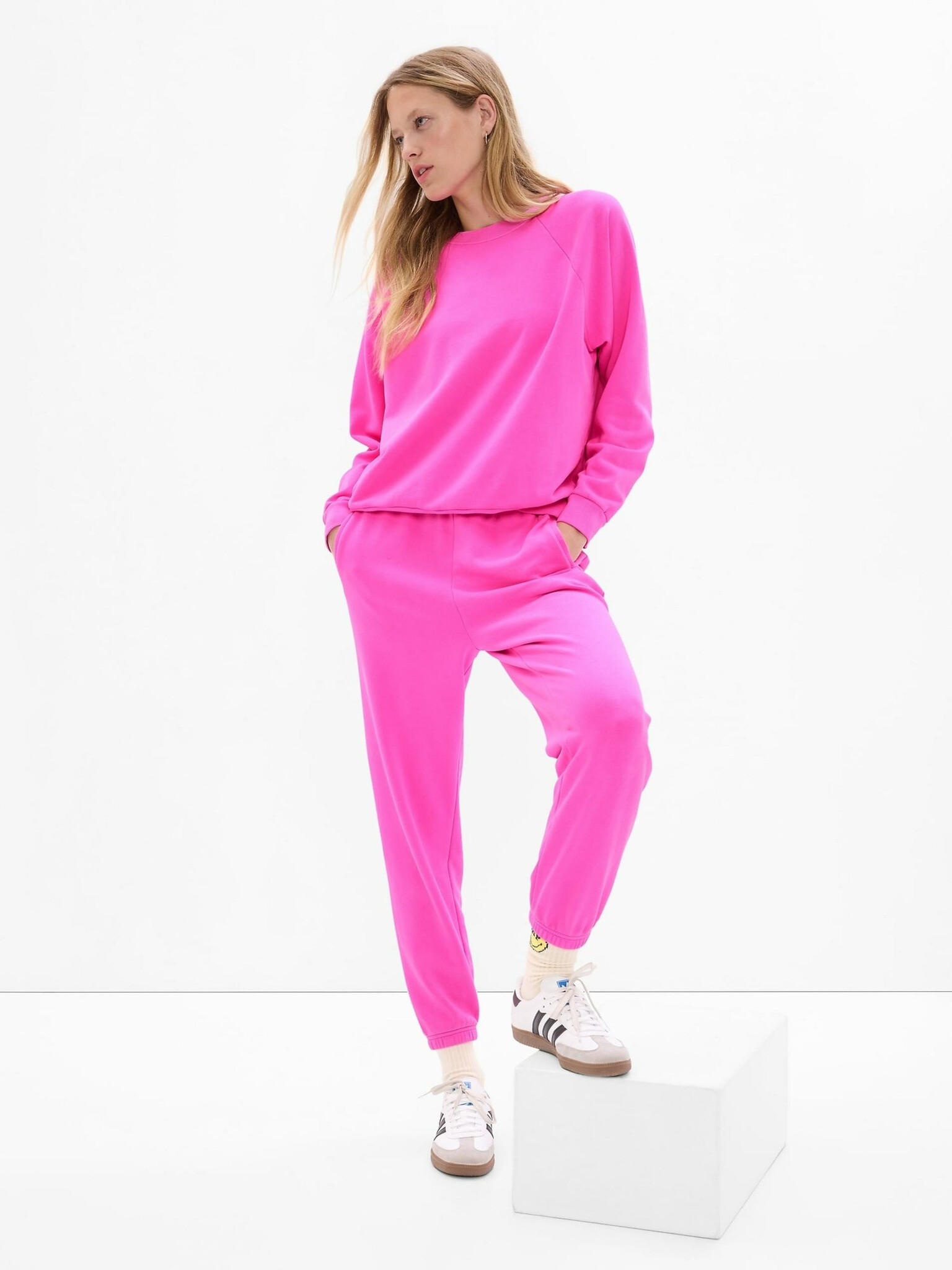 GAP Sweatpants Pink - Pepit.gr