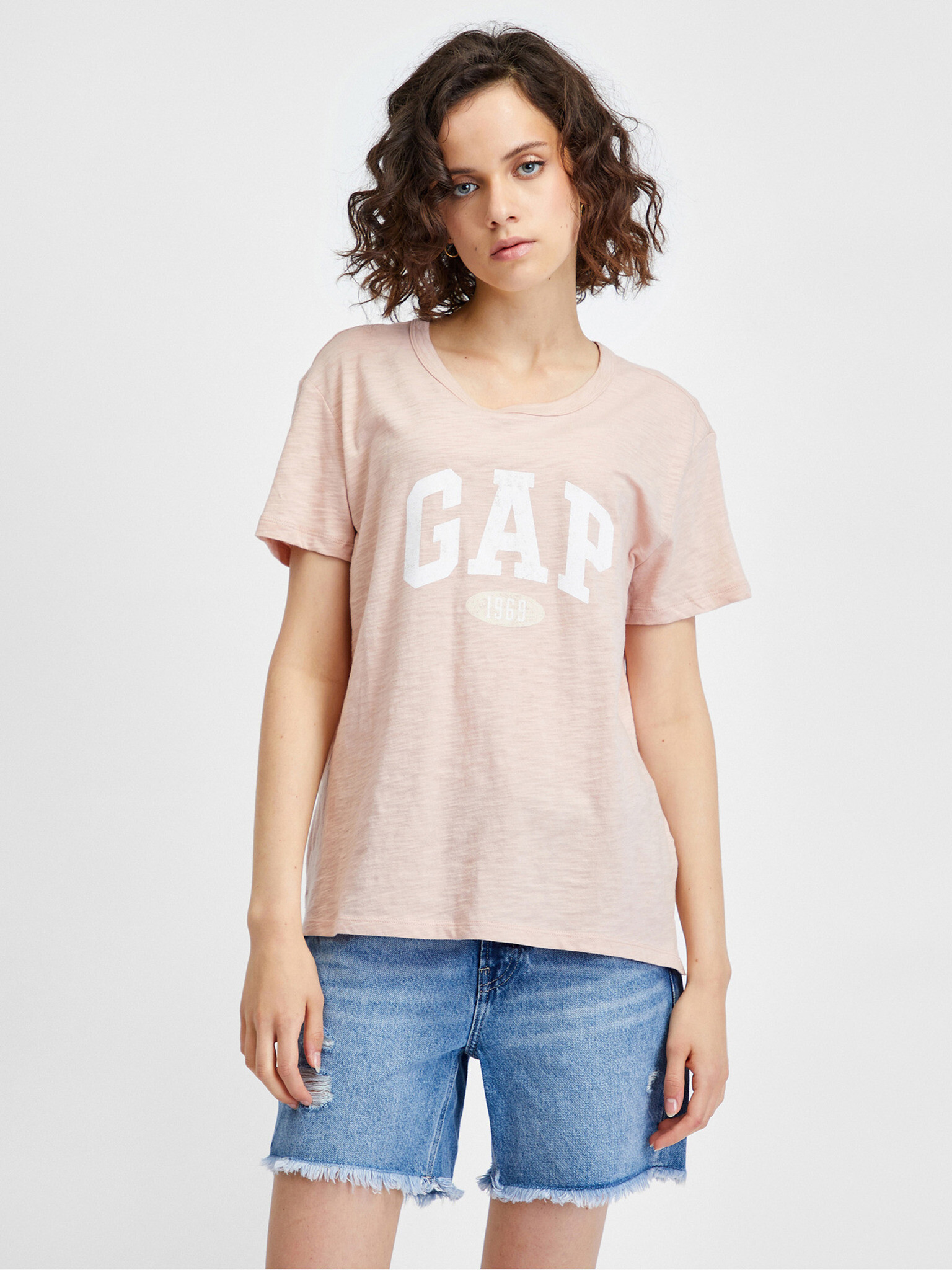 GAP T-shirt Pink - Pepit.gr