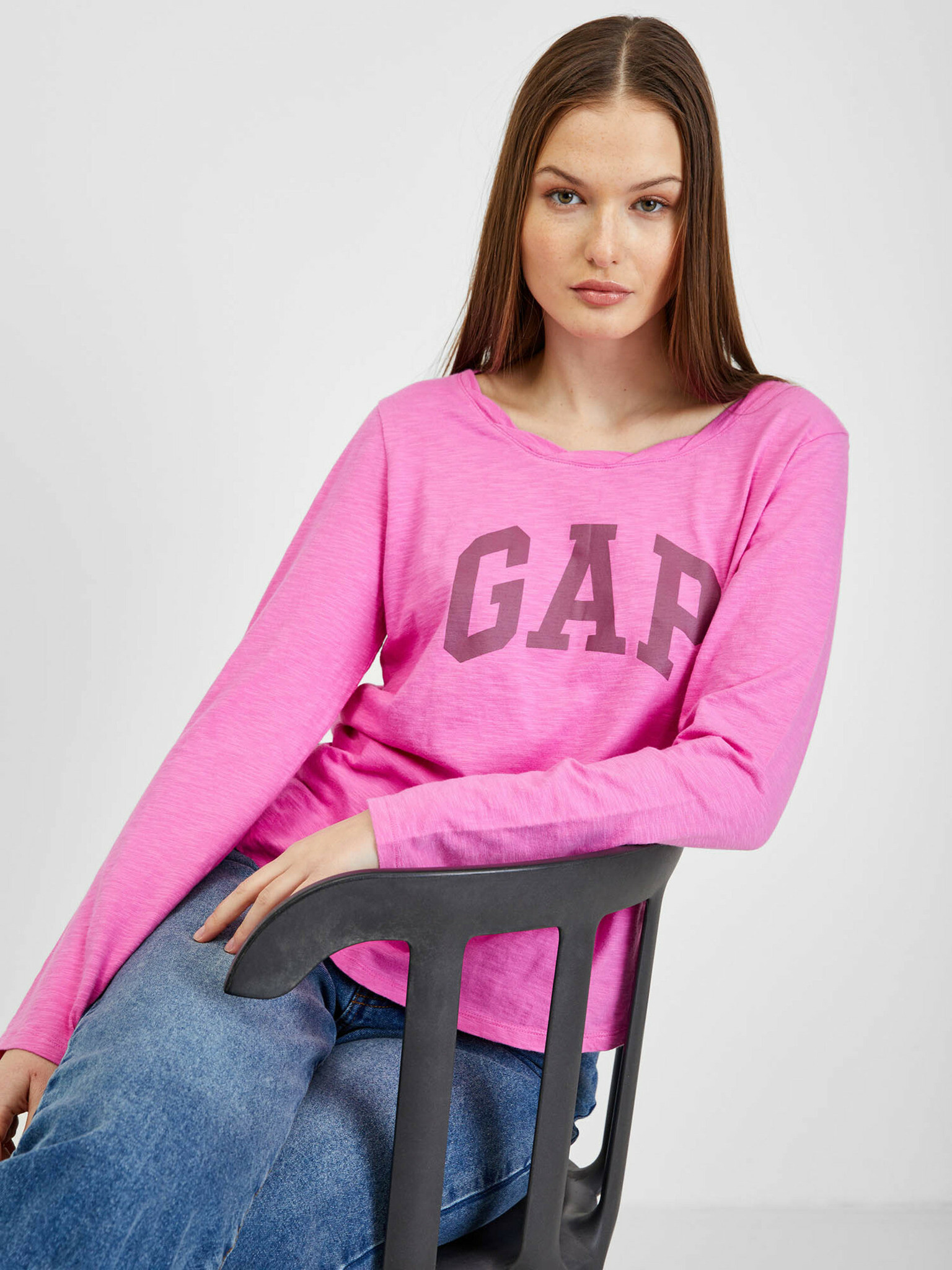 GAP T-shirt Pink - Pepit.gr