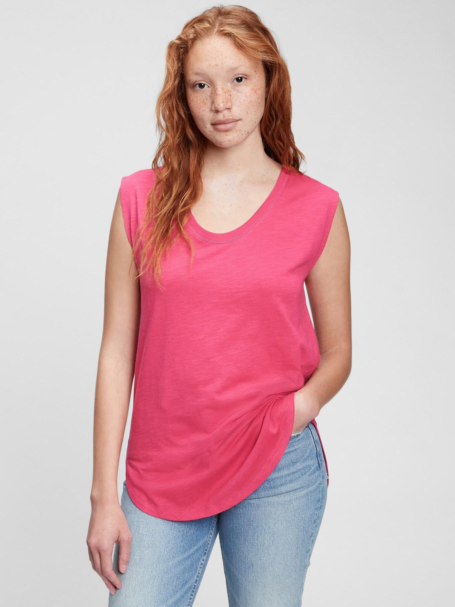 GAP T-shirt Pink - Pepit.gr