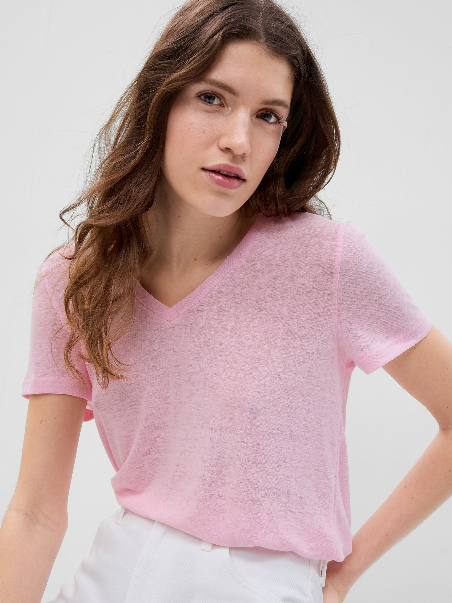 GAP T-shirt Pink - Pepit.gr