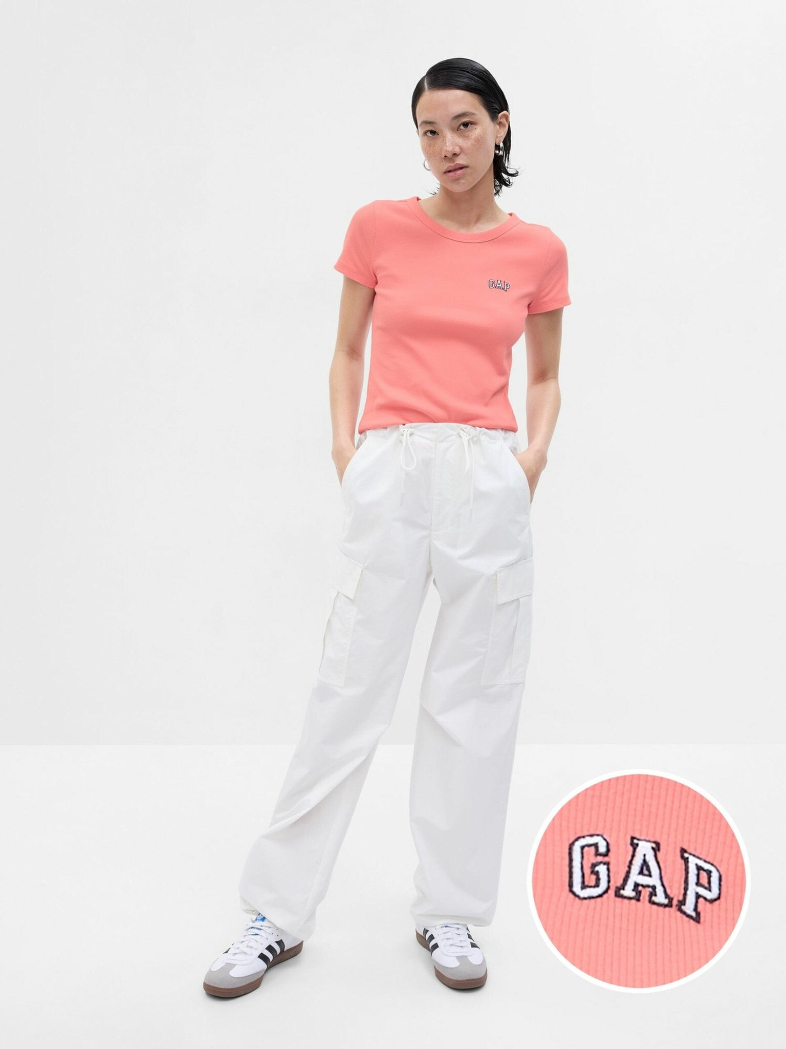 GAP T-shirt Pink - Pepit.gr