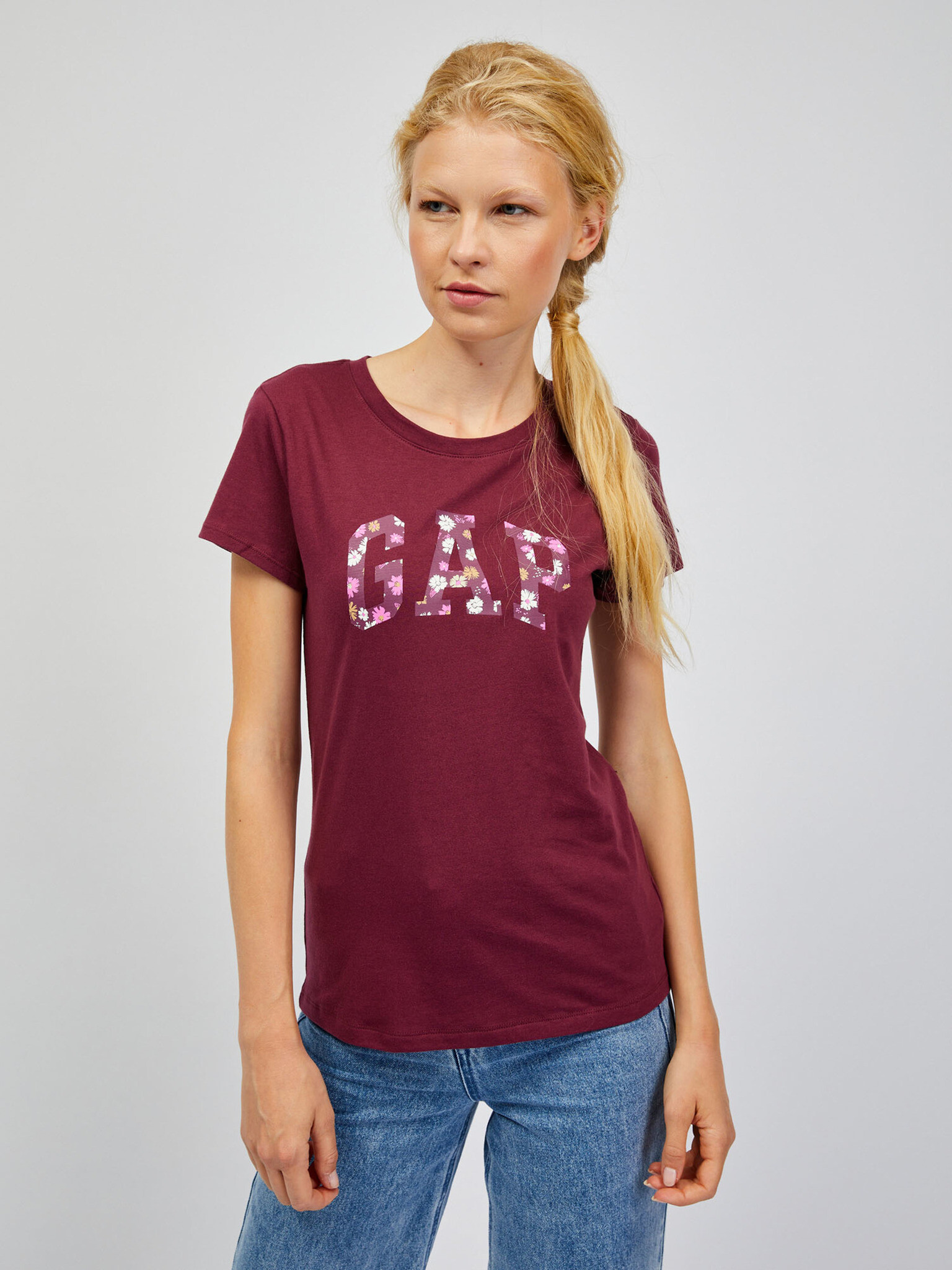 GAP T-shirt Red - Pepit.gr