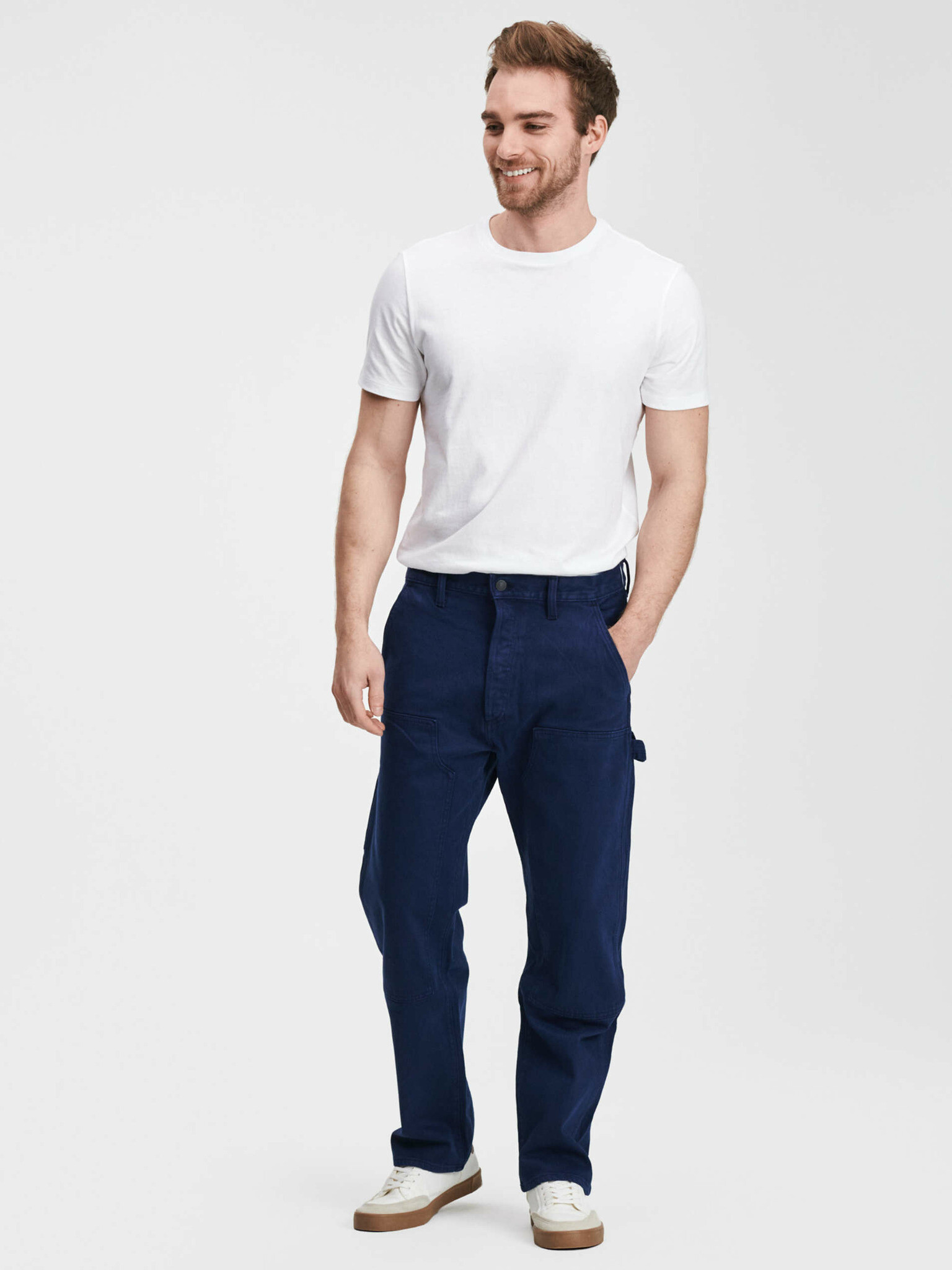 GAP Trousers Blue - Pepit.gr