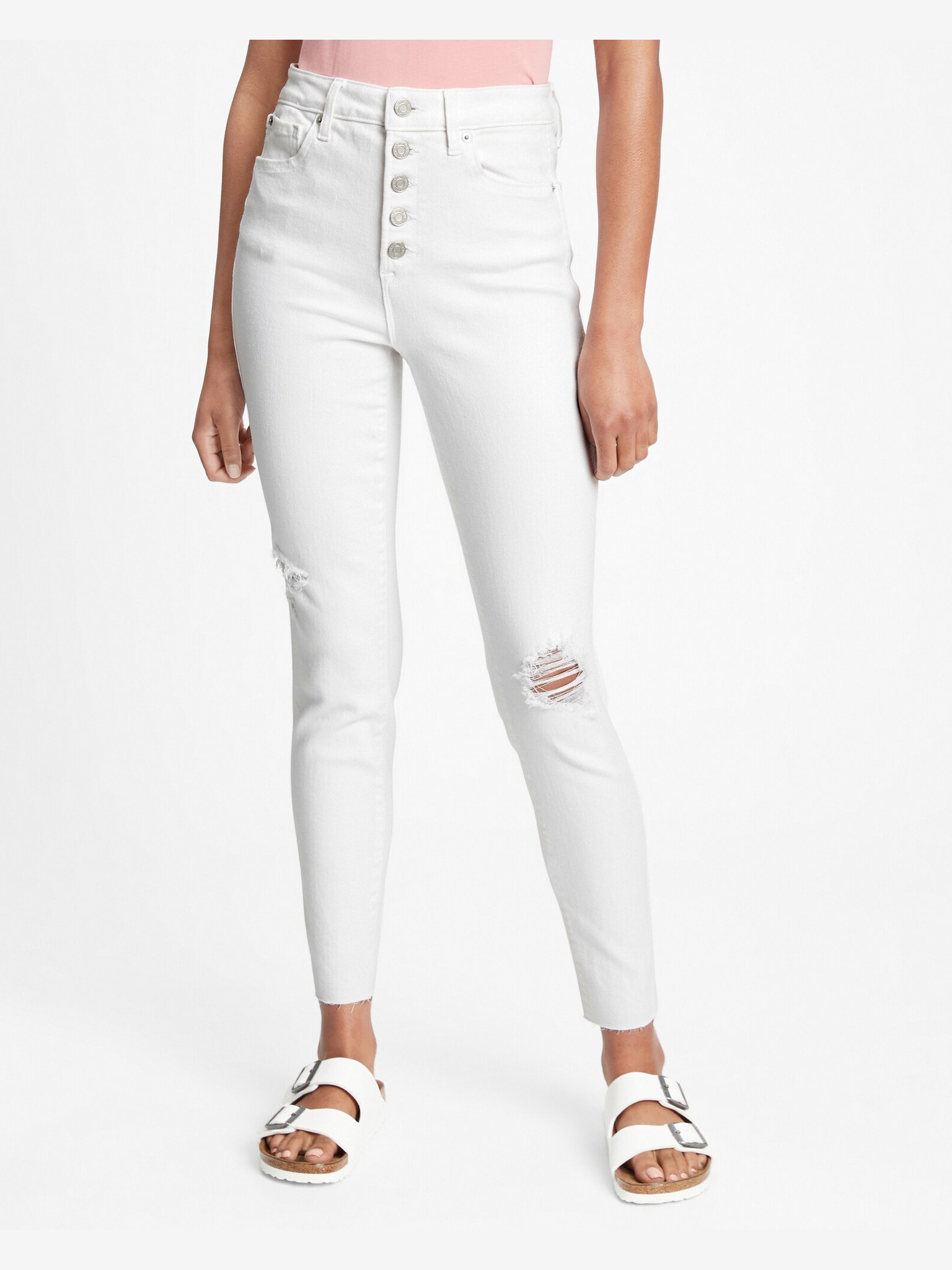 GAP Universal Jeans White - Pepit.gr