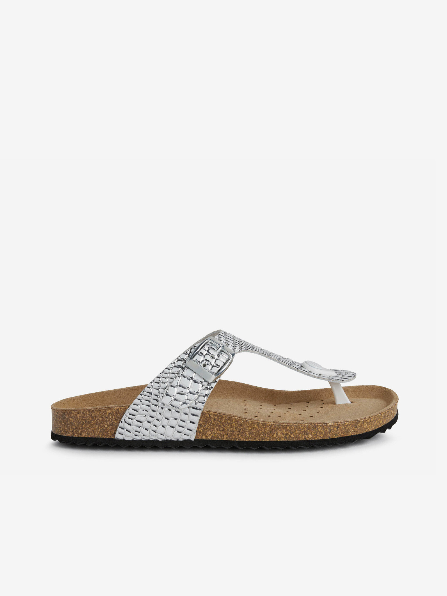 Geox Brionia Slippers Silver - Pepit.gr