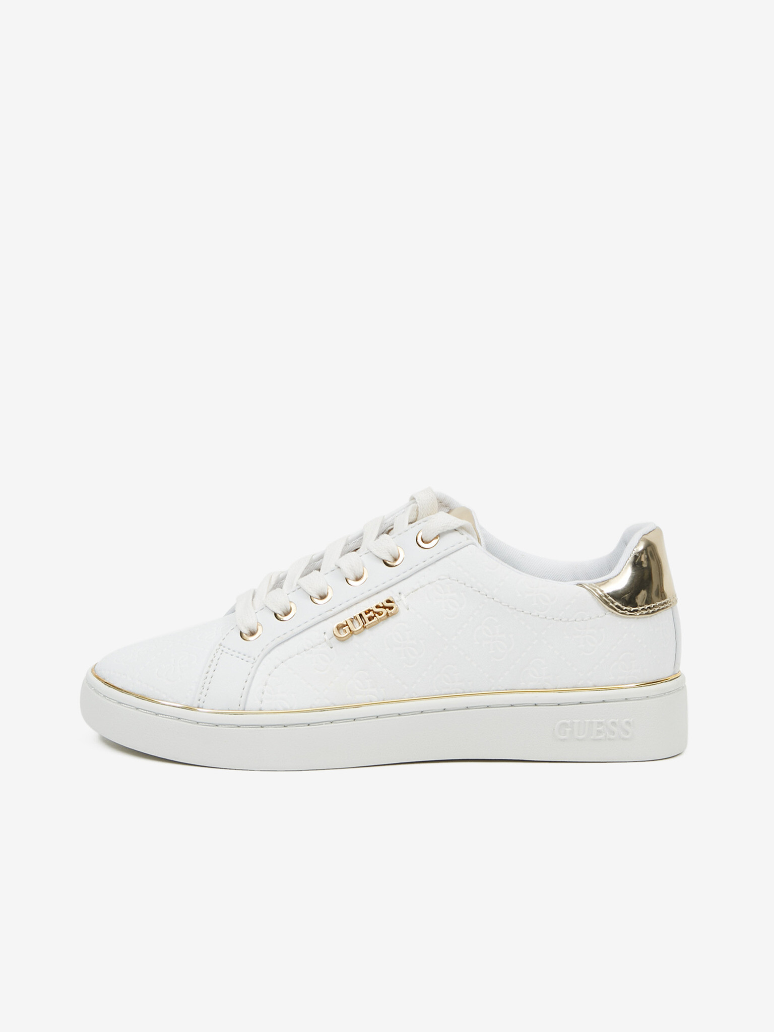 Guess Beckie Sneakers White - Pepit.gr