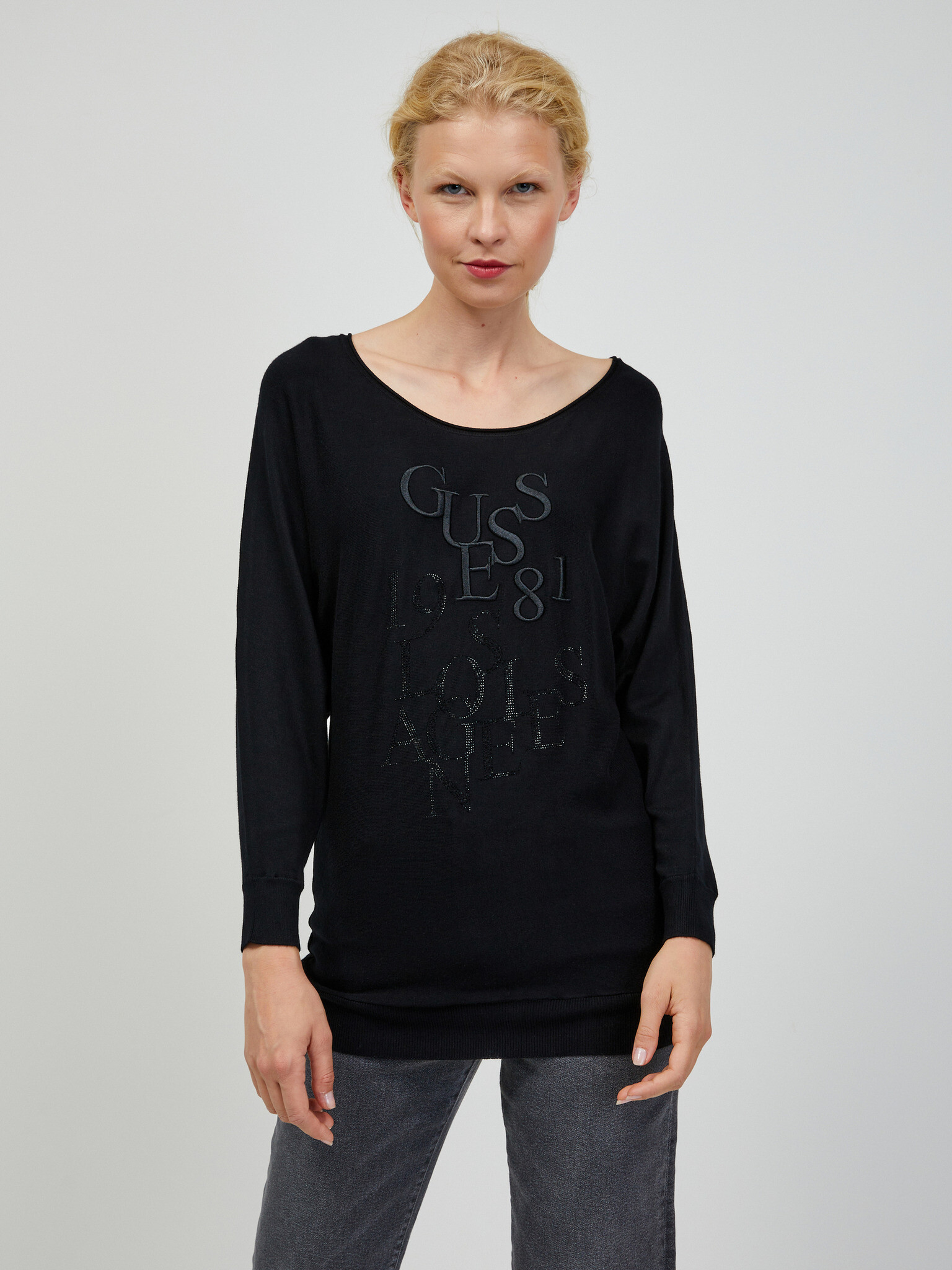 Guess Carole Sweater Black - Pepit.gr