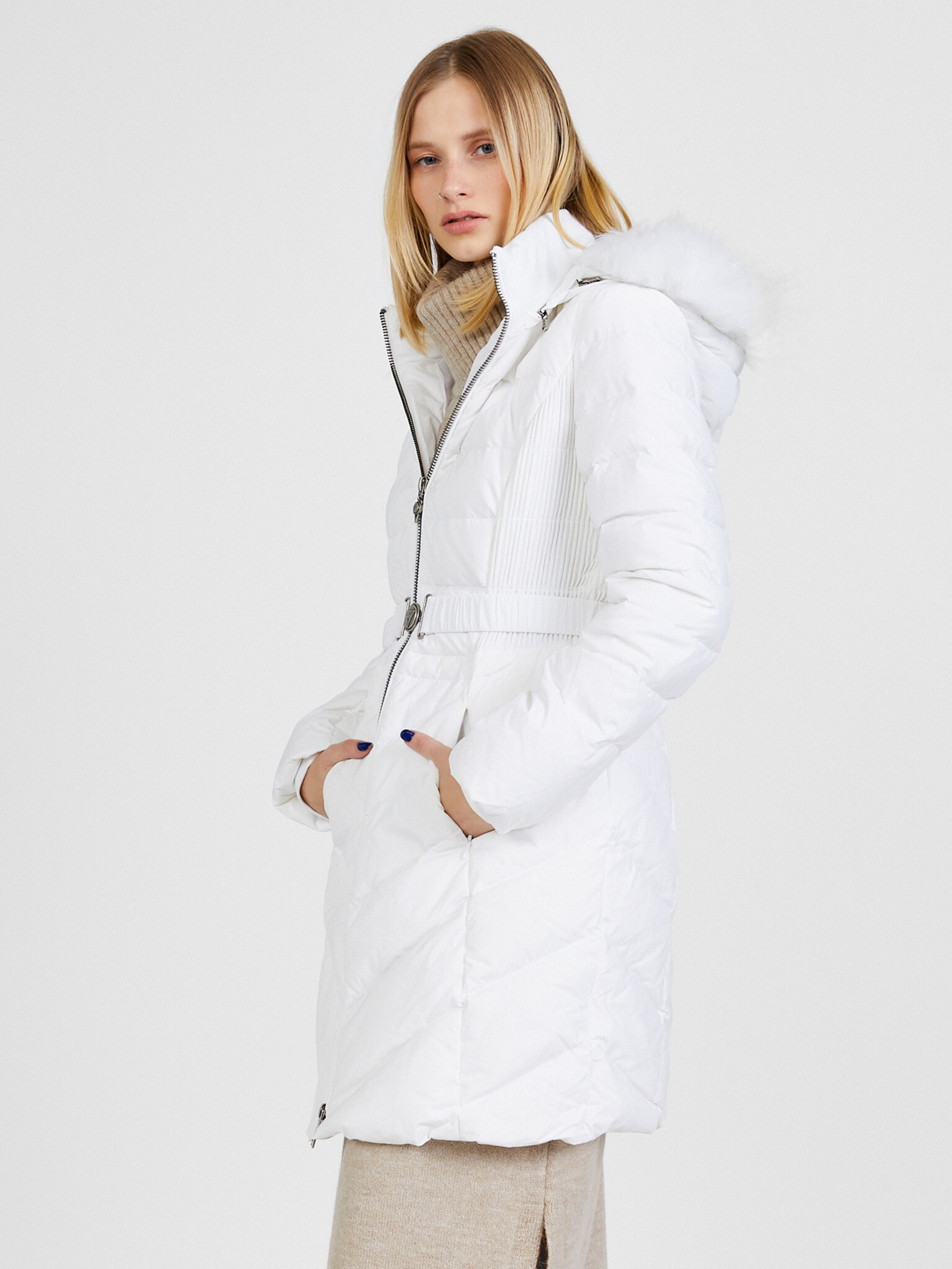 Guess Coat White - Pepit.gr