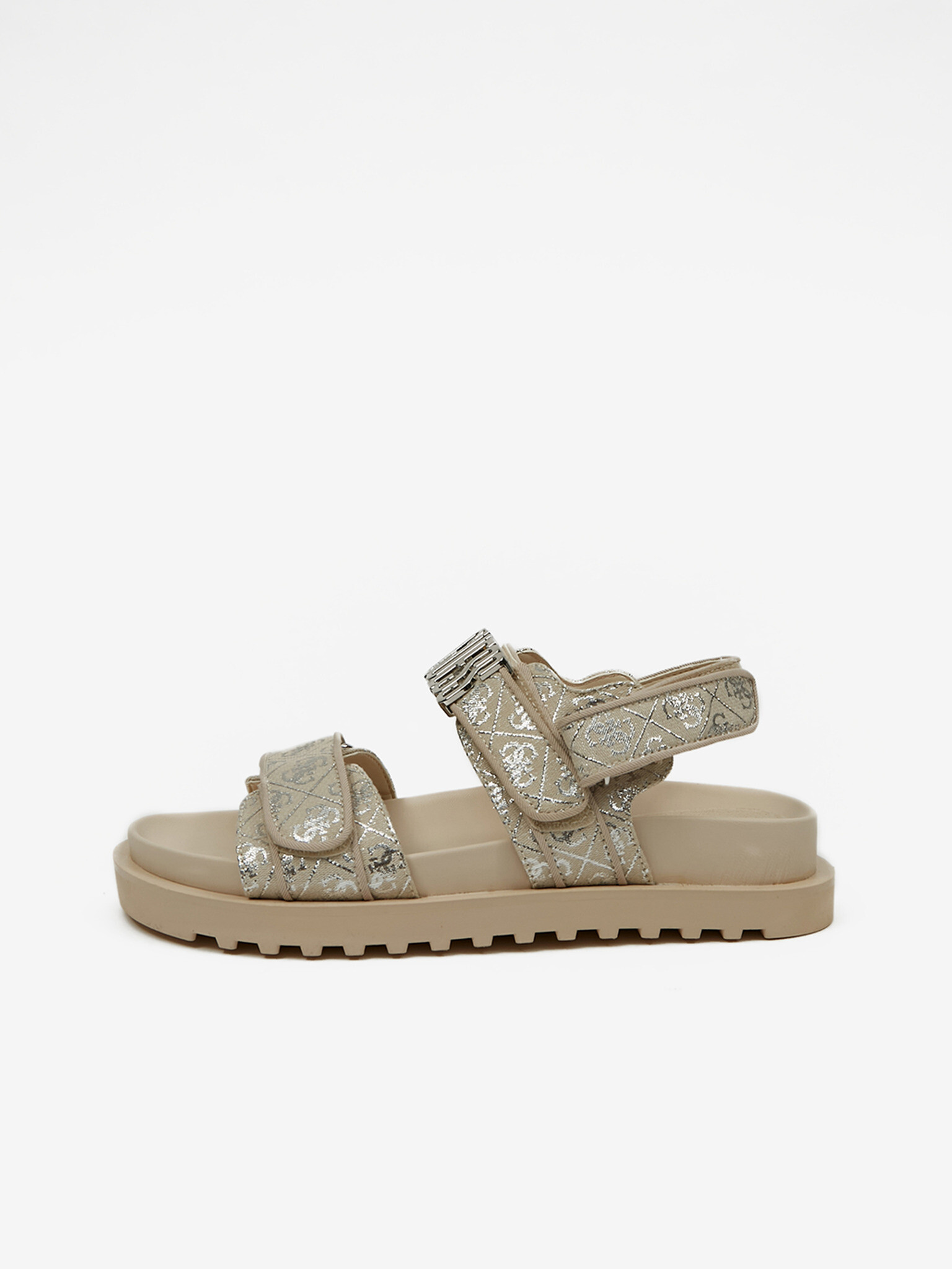 Guess Fabelis Sandals Beige - Pepit.gr