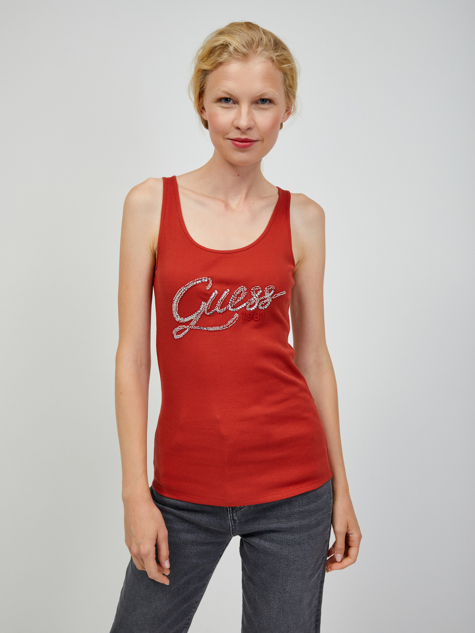 Guess Hegle Top Red - Pepit.gr