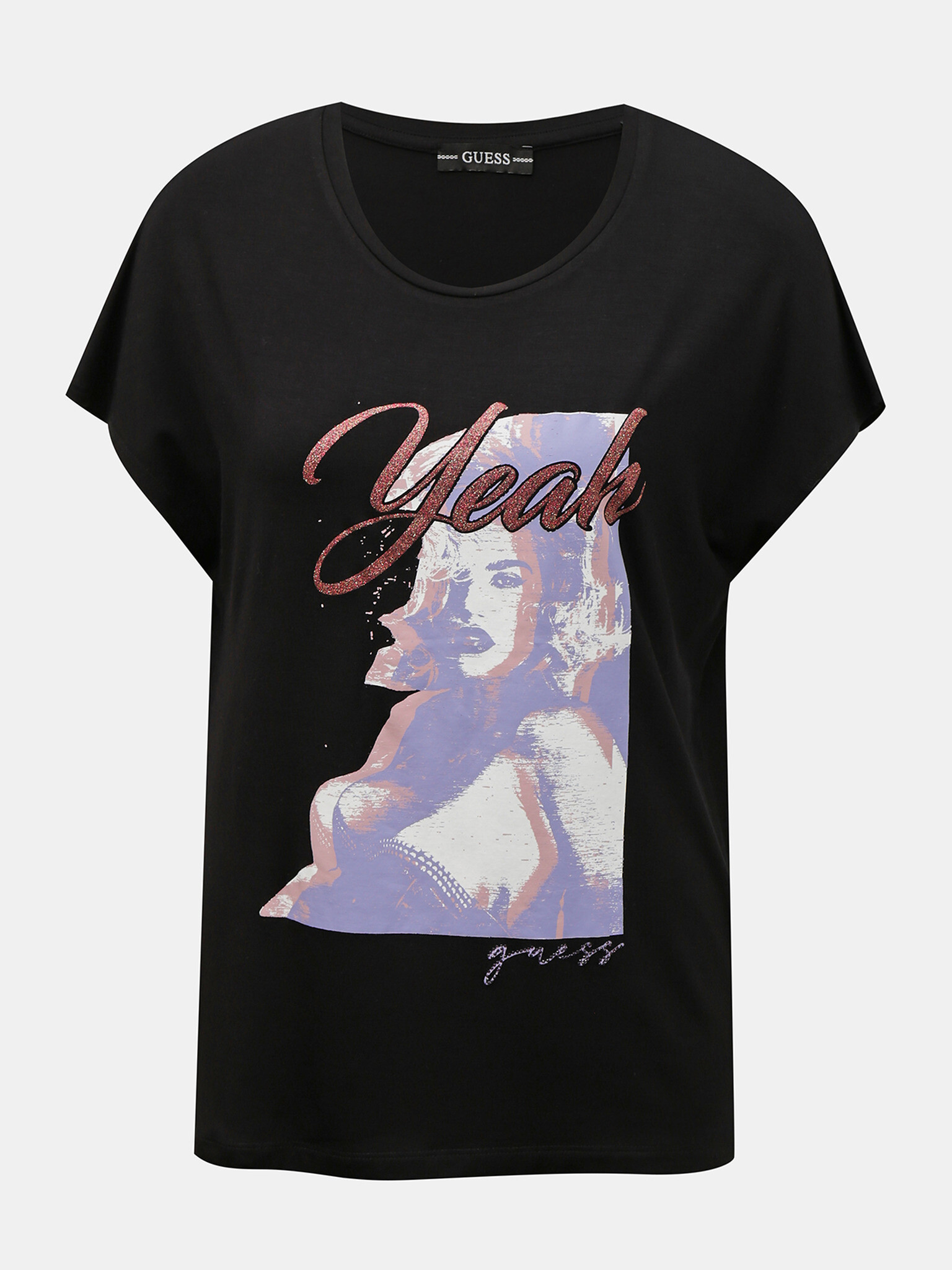 Guess Leona Tee T-shirt Black - Pepit.gr