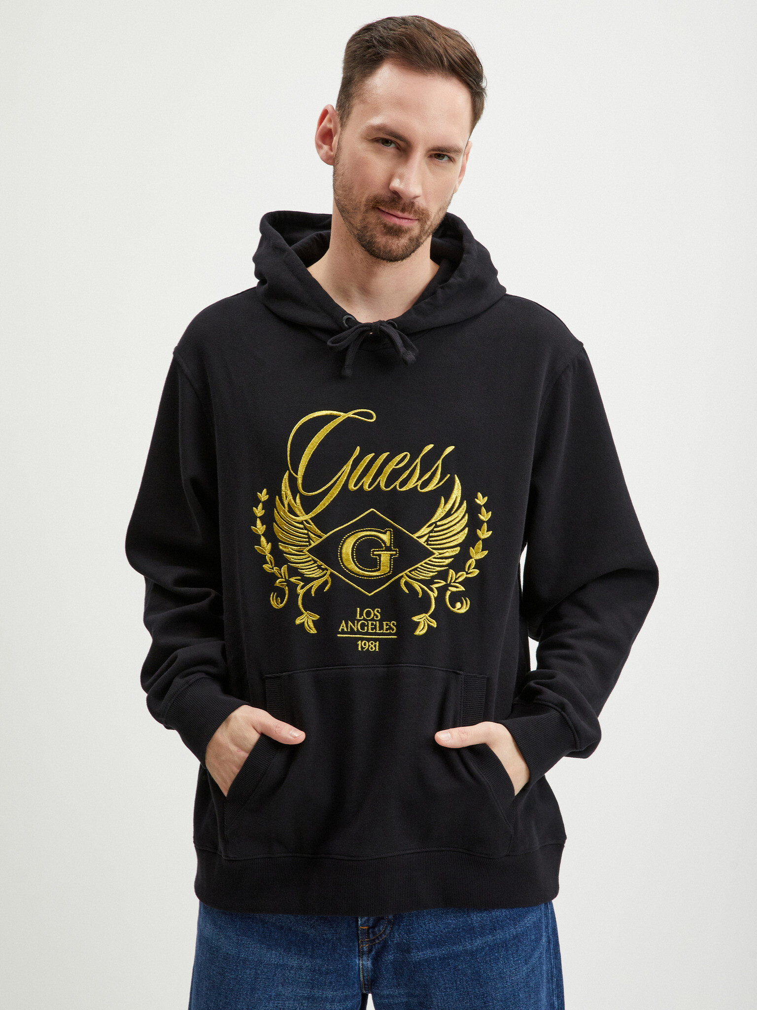 Guess Roy Sweatshirt Black - Pepit.gr