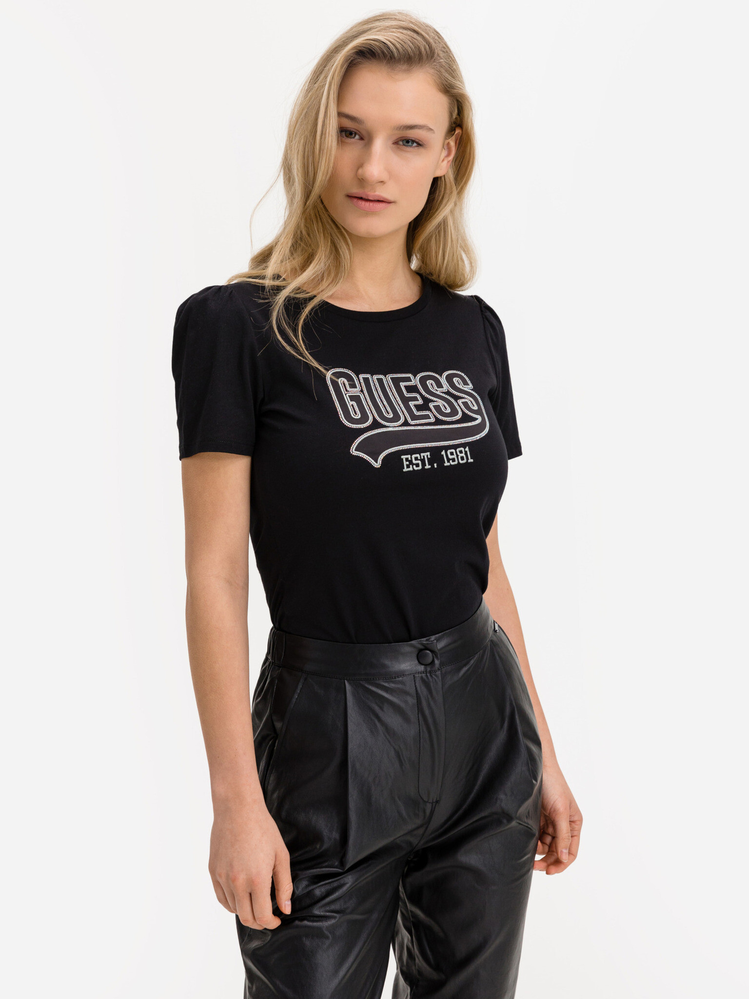 Guess T-shirt Black - Pepit.gr