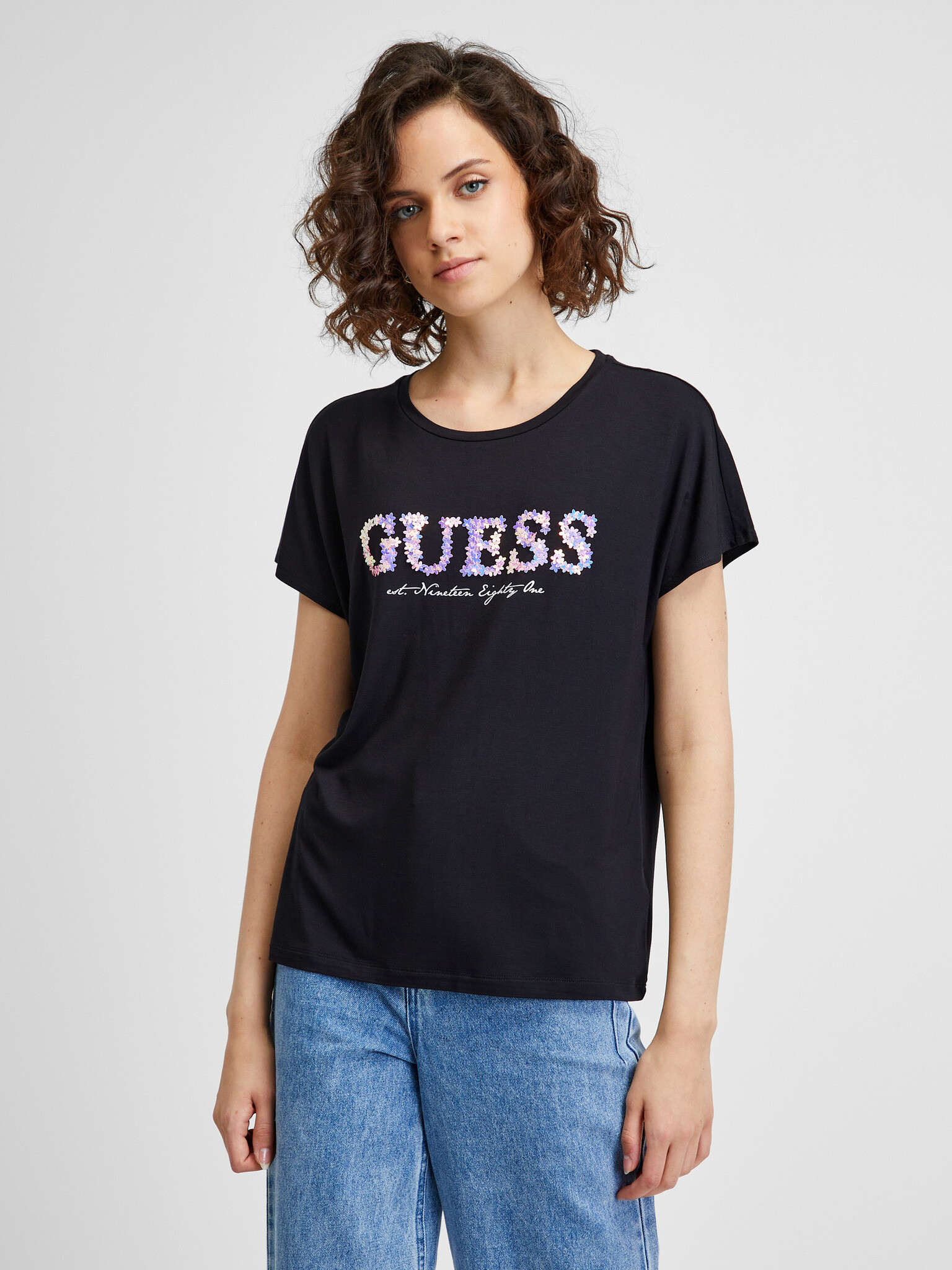 Guess T-shirt Black - Pepit.gr