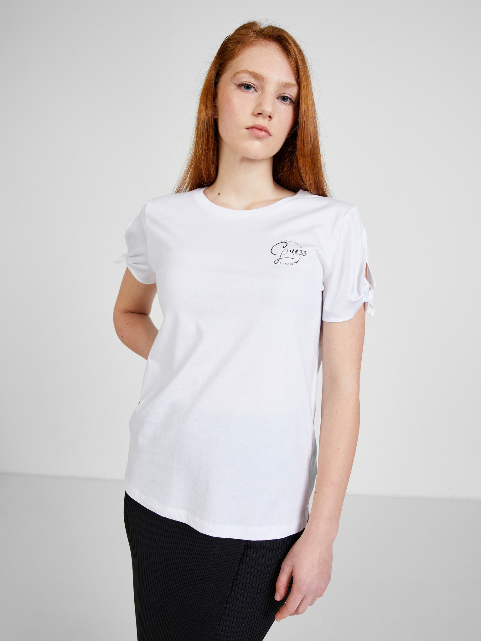 Guess T-shirt White - Pepit.gr