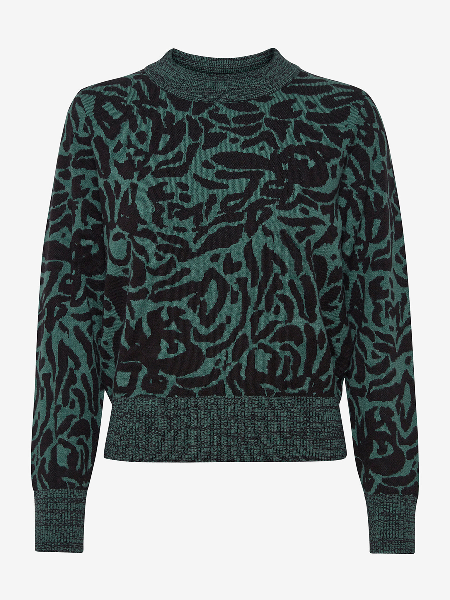 ICHI Sweater Green - Pepit.gr