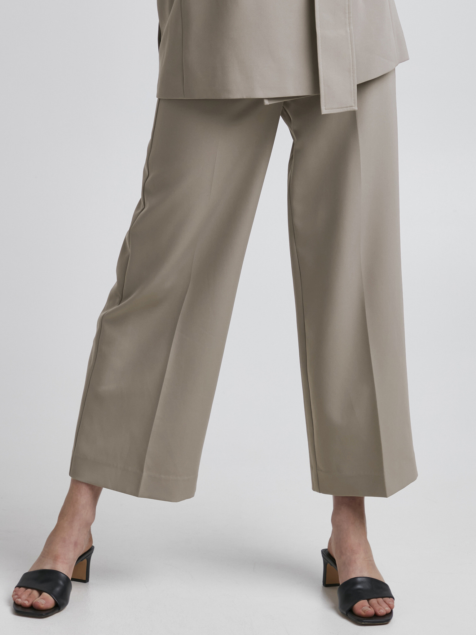 ICHI Trousers Beige - Pepit.gr