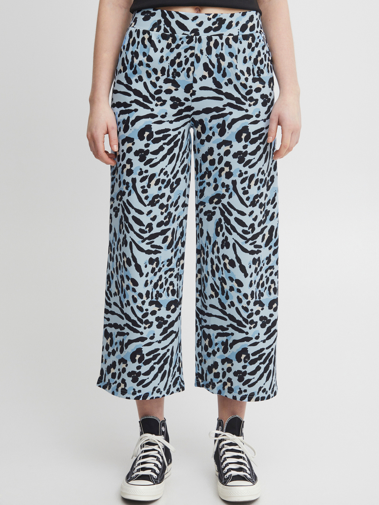 ICHI Trousers Blue - Pepit.gr