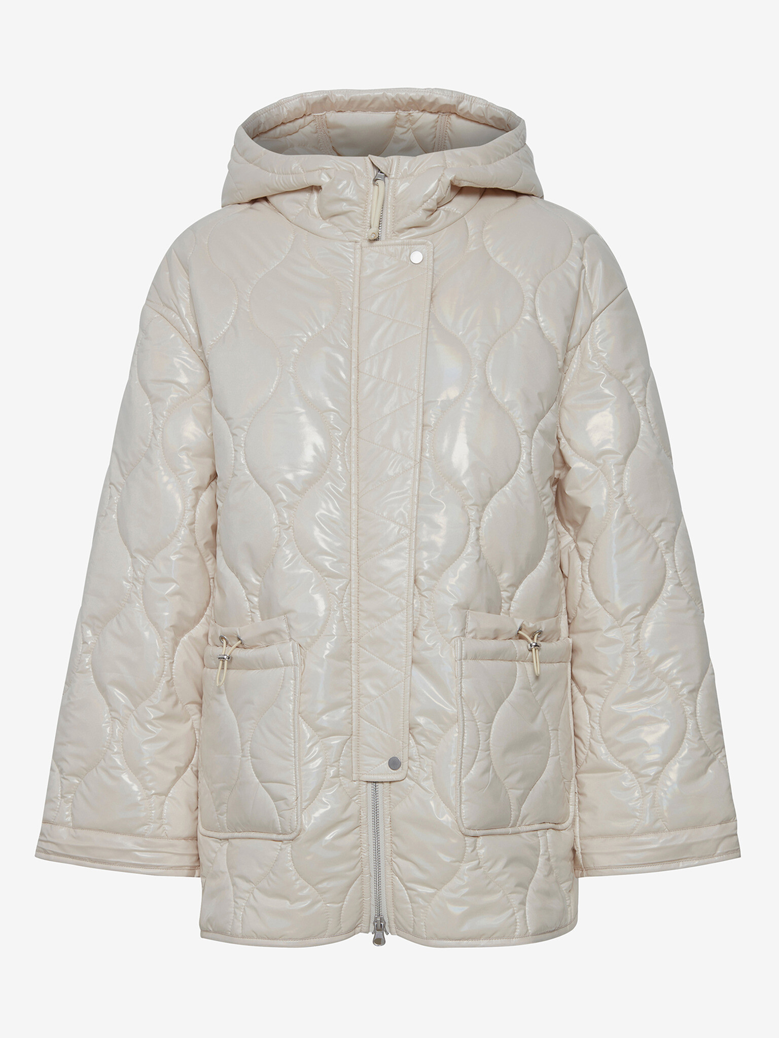 ICHI Winter jacket White - Pepit.gr