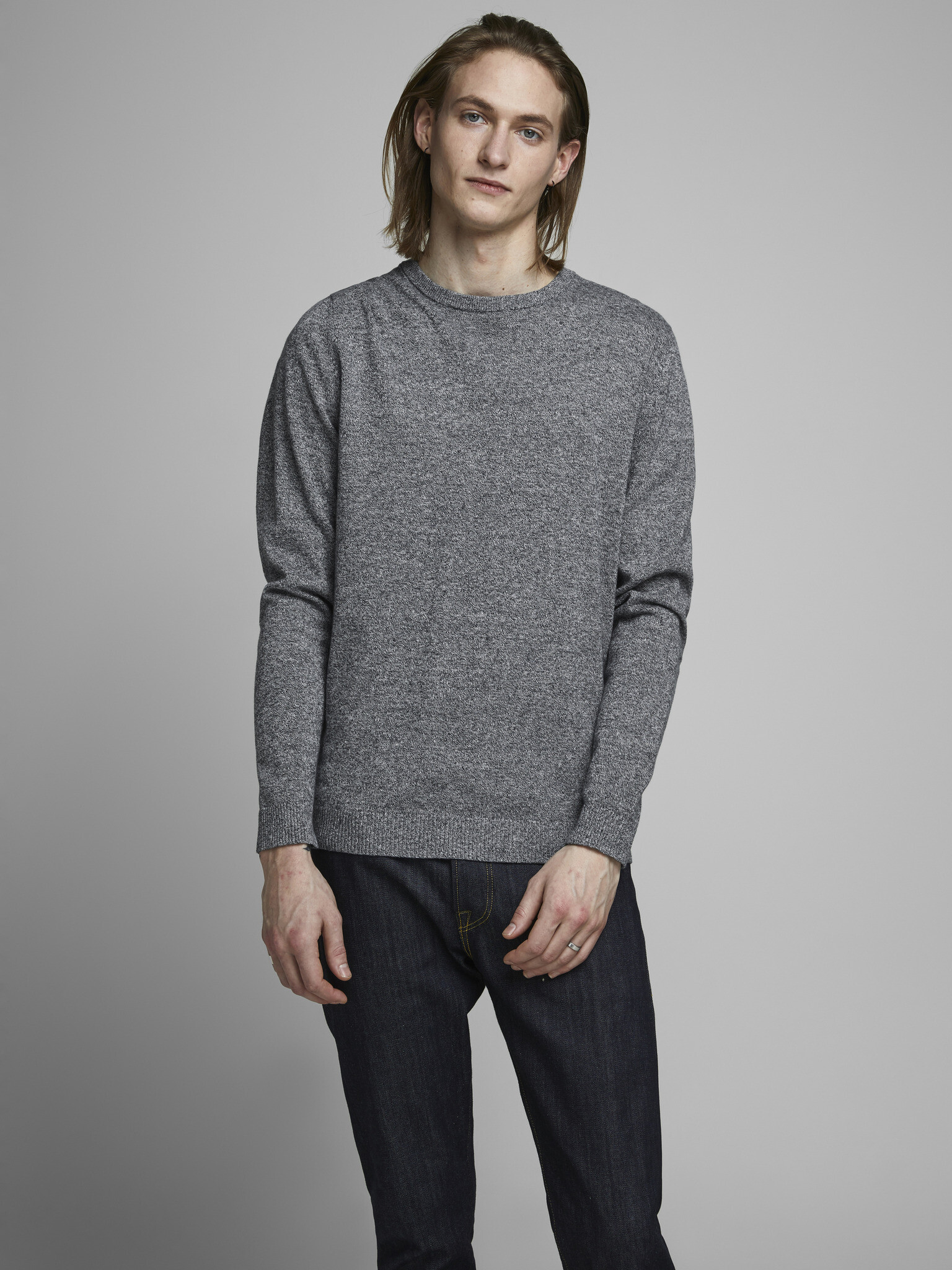 Jack & Jones Basic Sweater Blue - Pepit.gr