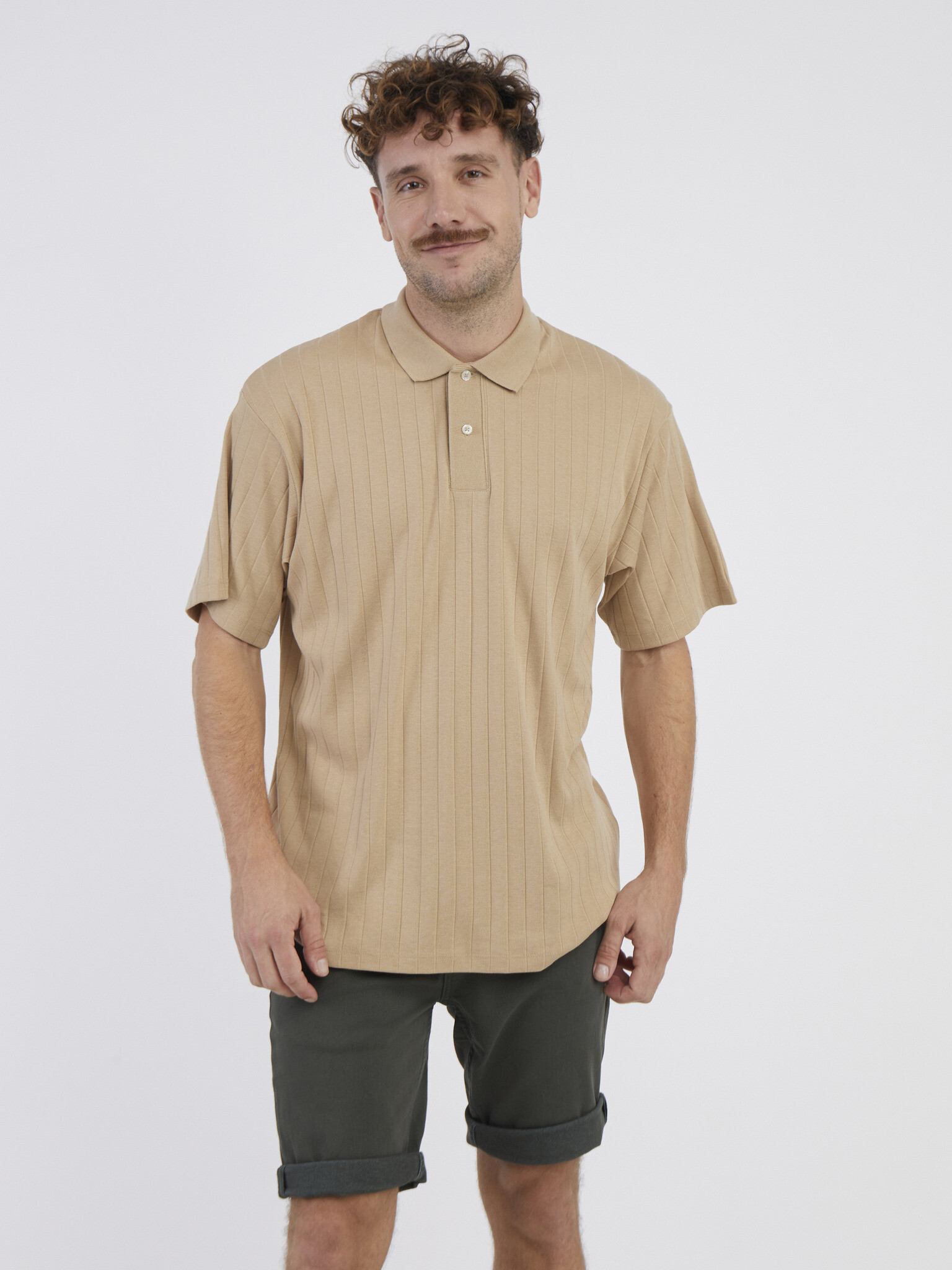 Jack & Jones Connor Polo Shirt Beige - Pepit.gr