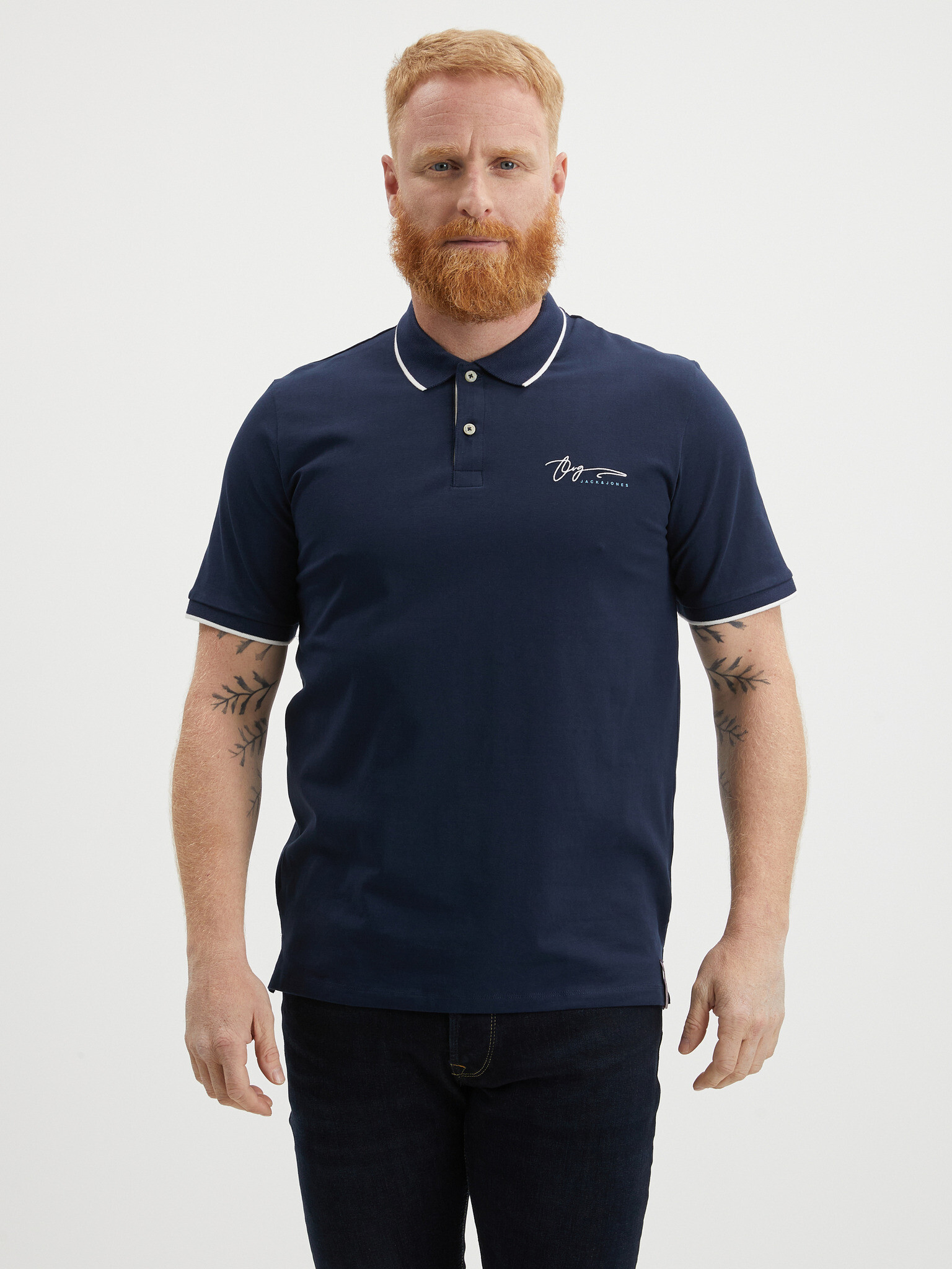 Jack & Jones Joshua Polo Shirt Blue - Pepit.gr